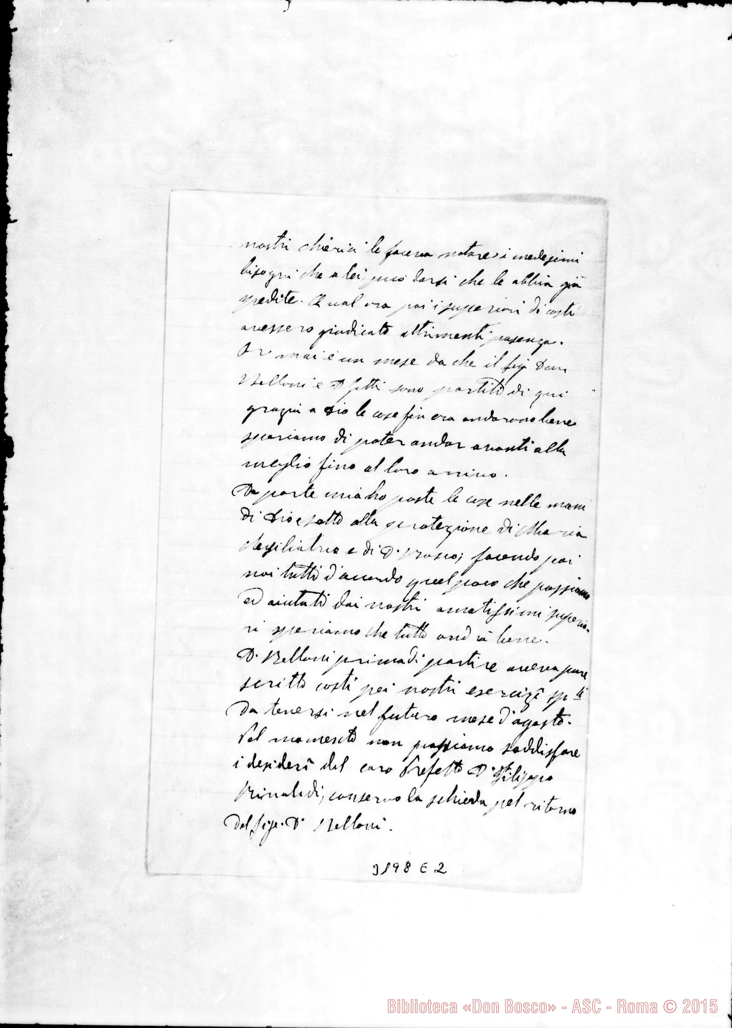 Fotogramma E 2 — Don Varaja Antonio-Ispettore. Betlemme, 14-05-1901