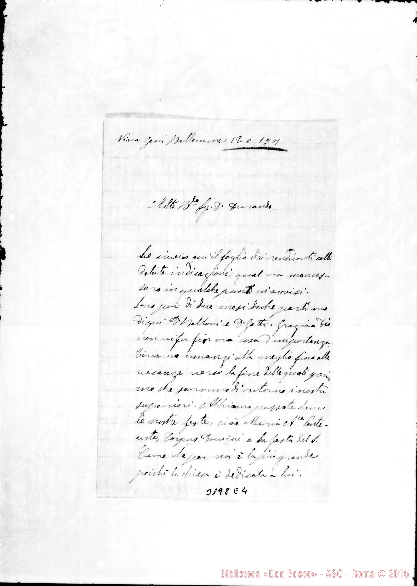 Fotogramma E 4 — Don Varaja Antonio-Don Durando. Betlemme, 18-06-1901