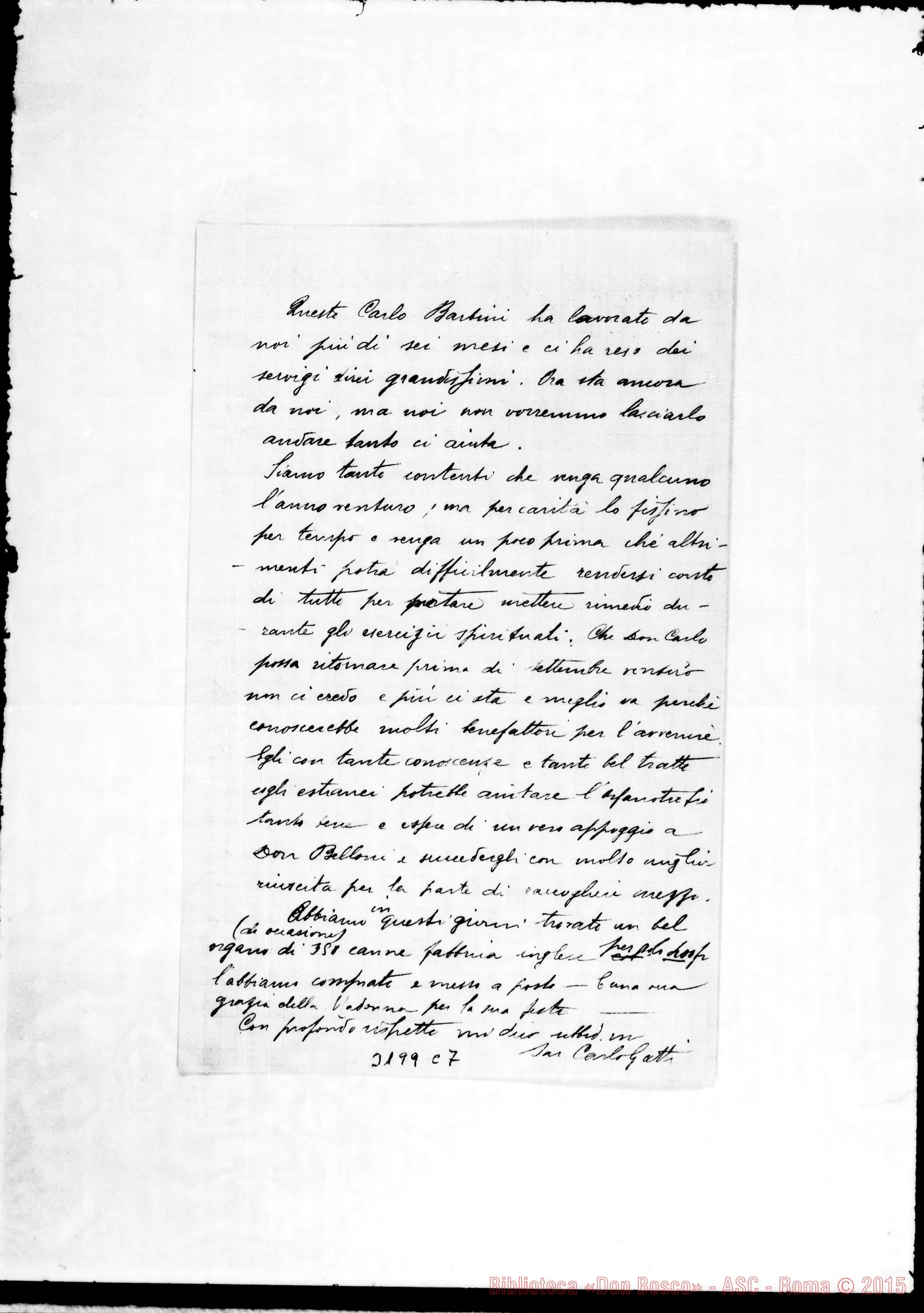 Fotogramma C 7 — Don Carlo Gatti-Don Durando. Betlemme, 25-05-1902