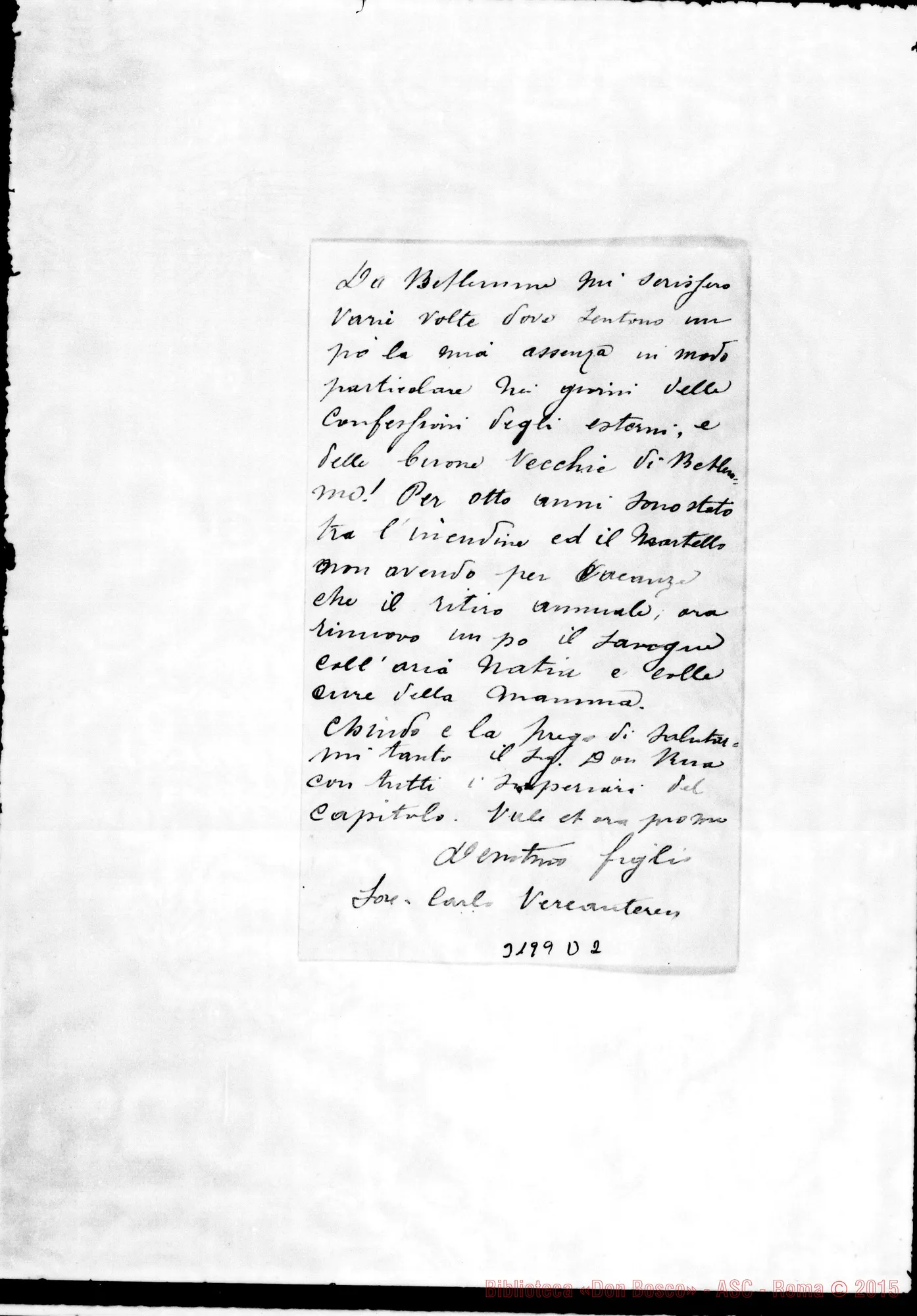 Fotogramma D 2 — Don Carlo Vercauteren-Don Durando. Betlemme, 20-06-1902