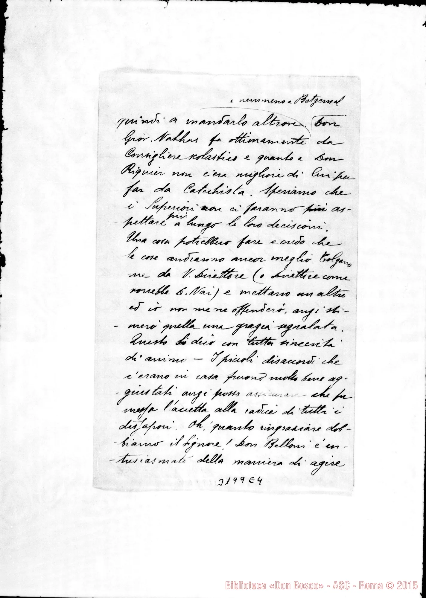 Fotogramma E 4 — Don Carlo Gatti-Don Durando. Betlemme, 7-10-1902
