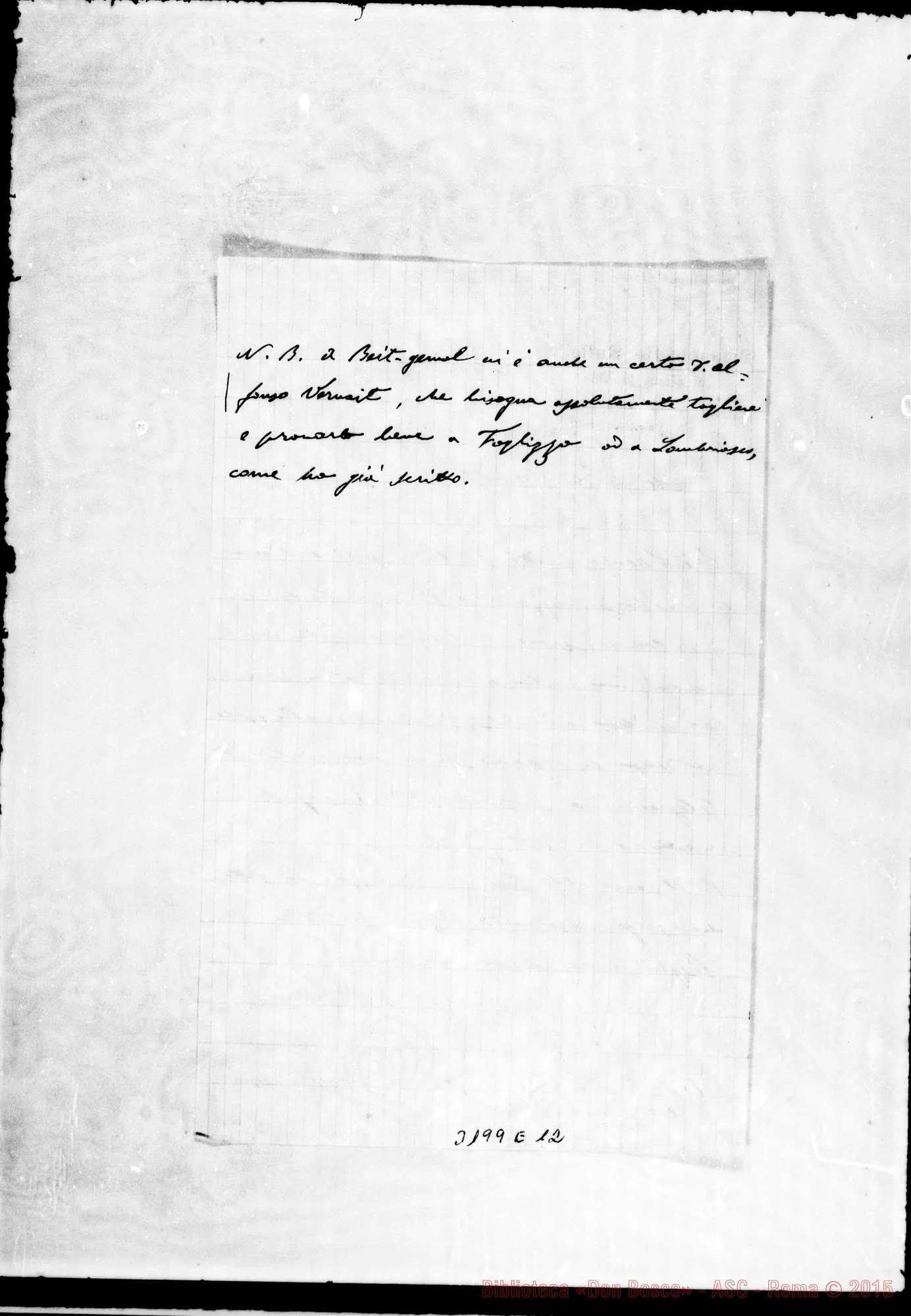 Fotogramma E 12 — Don Nai Luigi-Don Durando. Betlemme, 4-10-1902