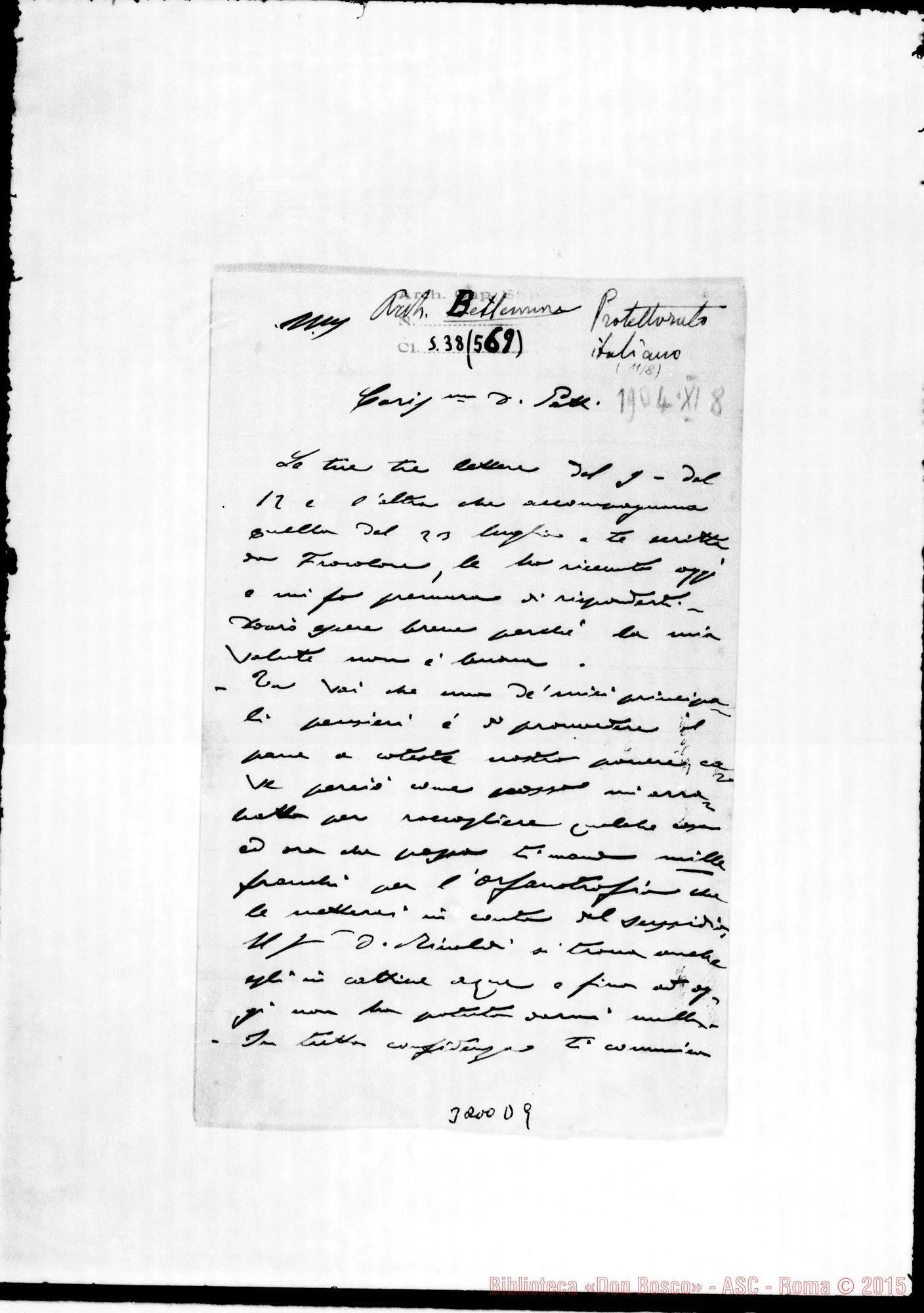 Fotogramma D 9 — Don Nai Luigi-Don Gatti. Torino, 22-08-1904