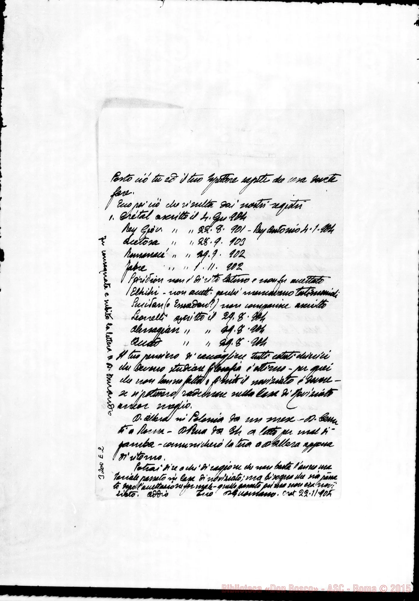 Fotogramma E 2 — Don Gusmano-Don Gatti. Torino, 22-11-1904