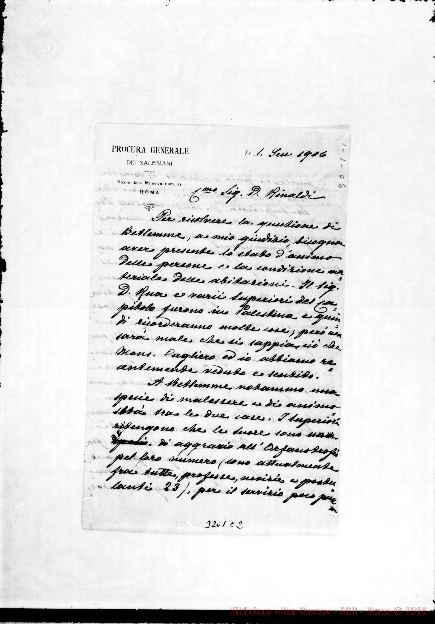 Fotogramma C 2 — Don Marenco-Don Rinaldi. Roma, 1-01-1906