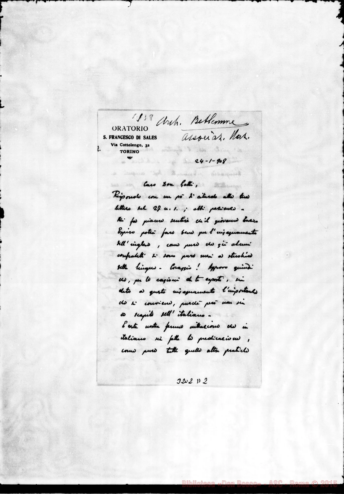 Fotogramma D 2 — Don Cerruti-Don Gatti. Torino, 24-01-1908