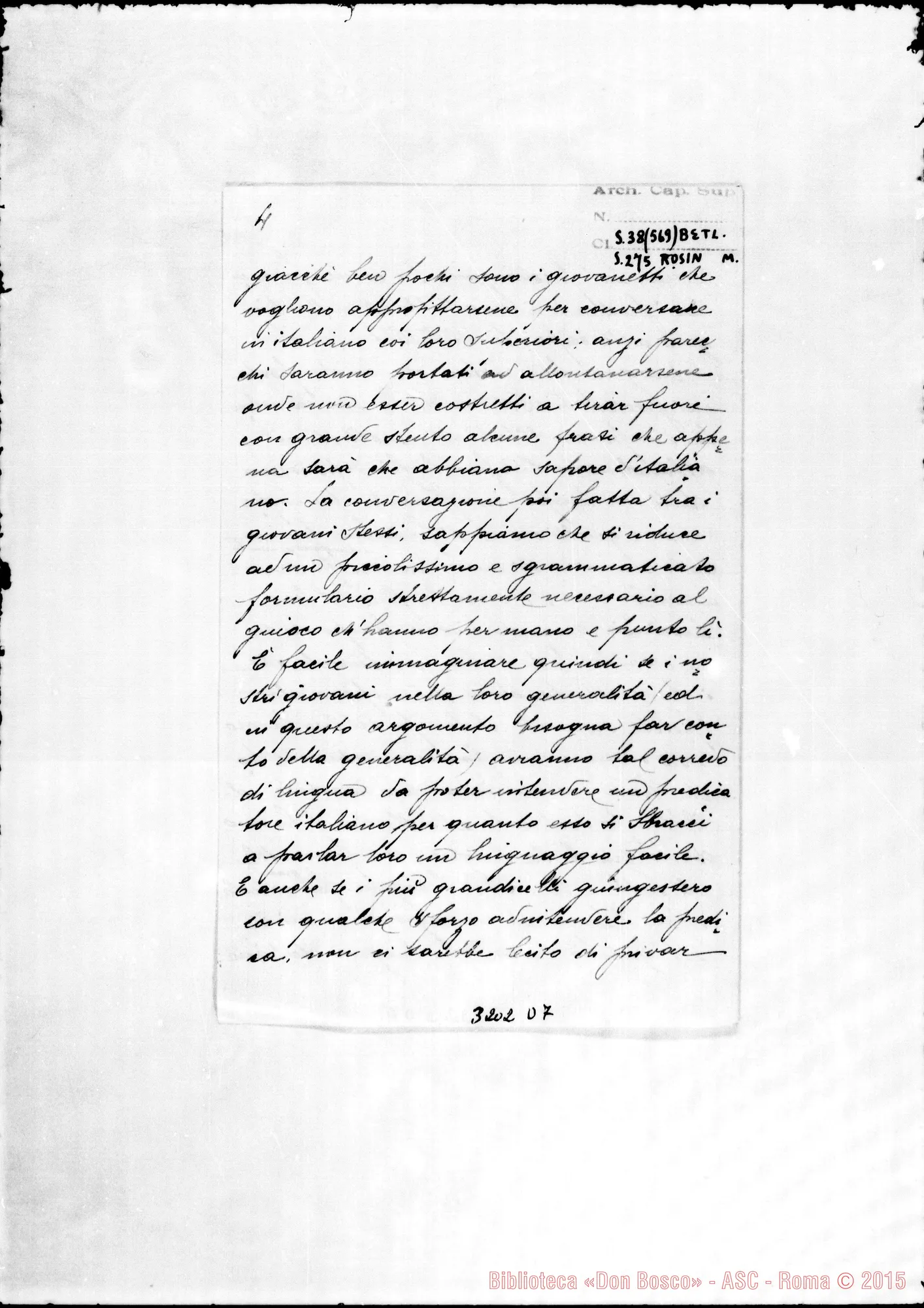 Fotogramma D 7 — Don Mario Rosin-Don Gatti. Nazareth, 22-03-1908