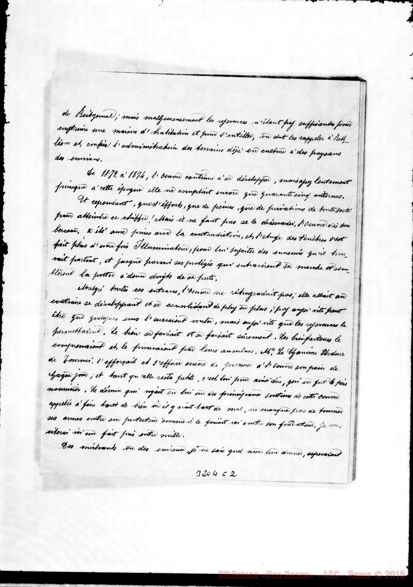 Fotogramma C 2 — Discorso all’arrivo dei salesiani all’orfanotrofio di Betlemme.