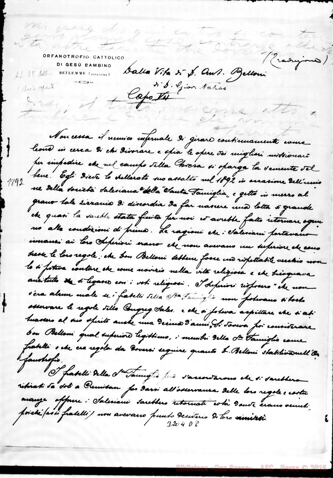Fotogramma D 8 — Don Giovanni Nahas: Dalla vita di D. Belloni Capo VII E Vili