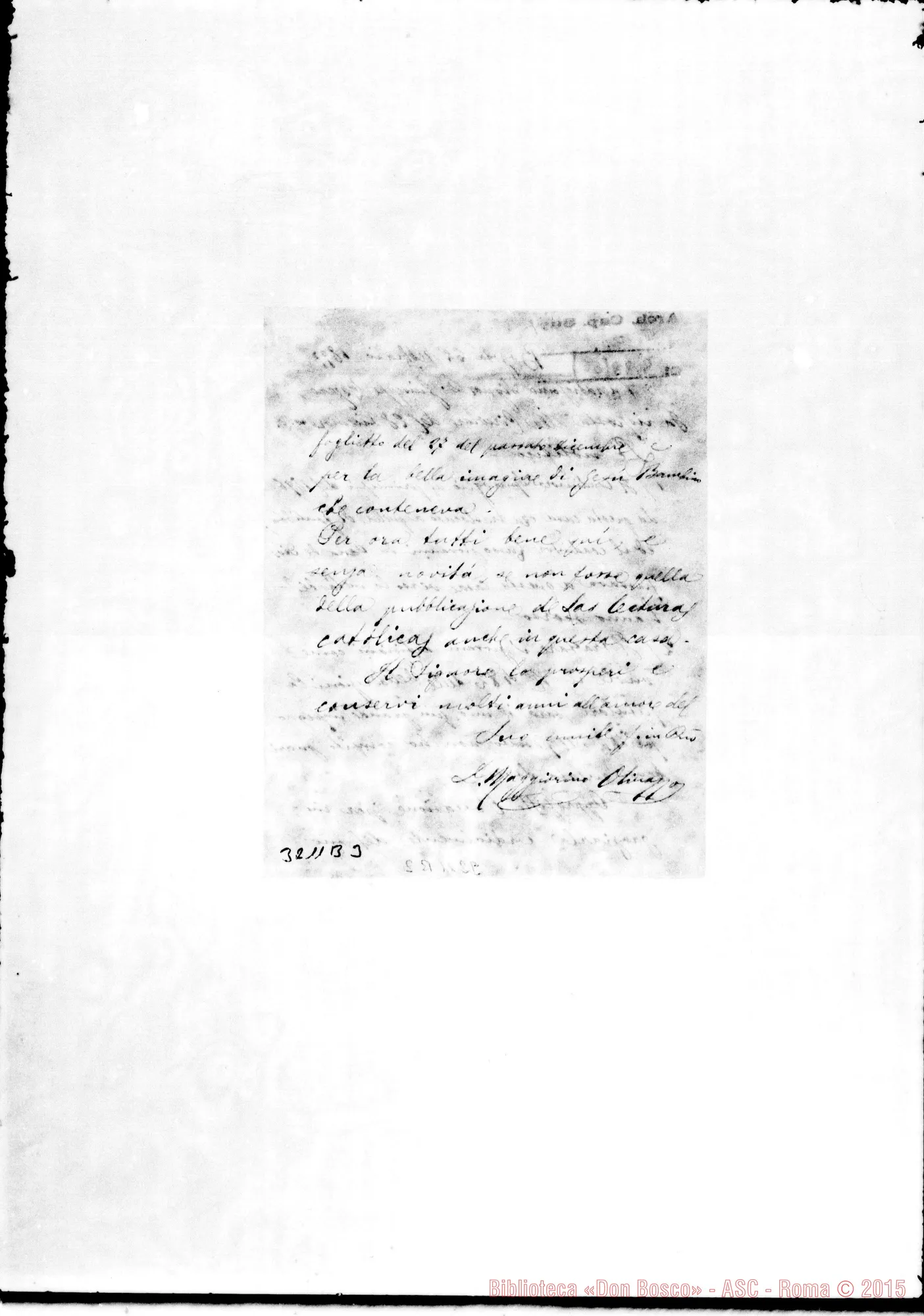 Fotogramma B 3 — Don Maggiorino Olivazzo-Don Lazzero. Bogotá, 22-02-1897