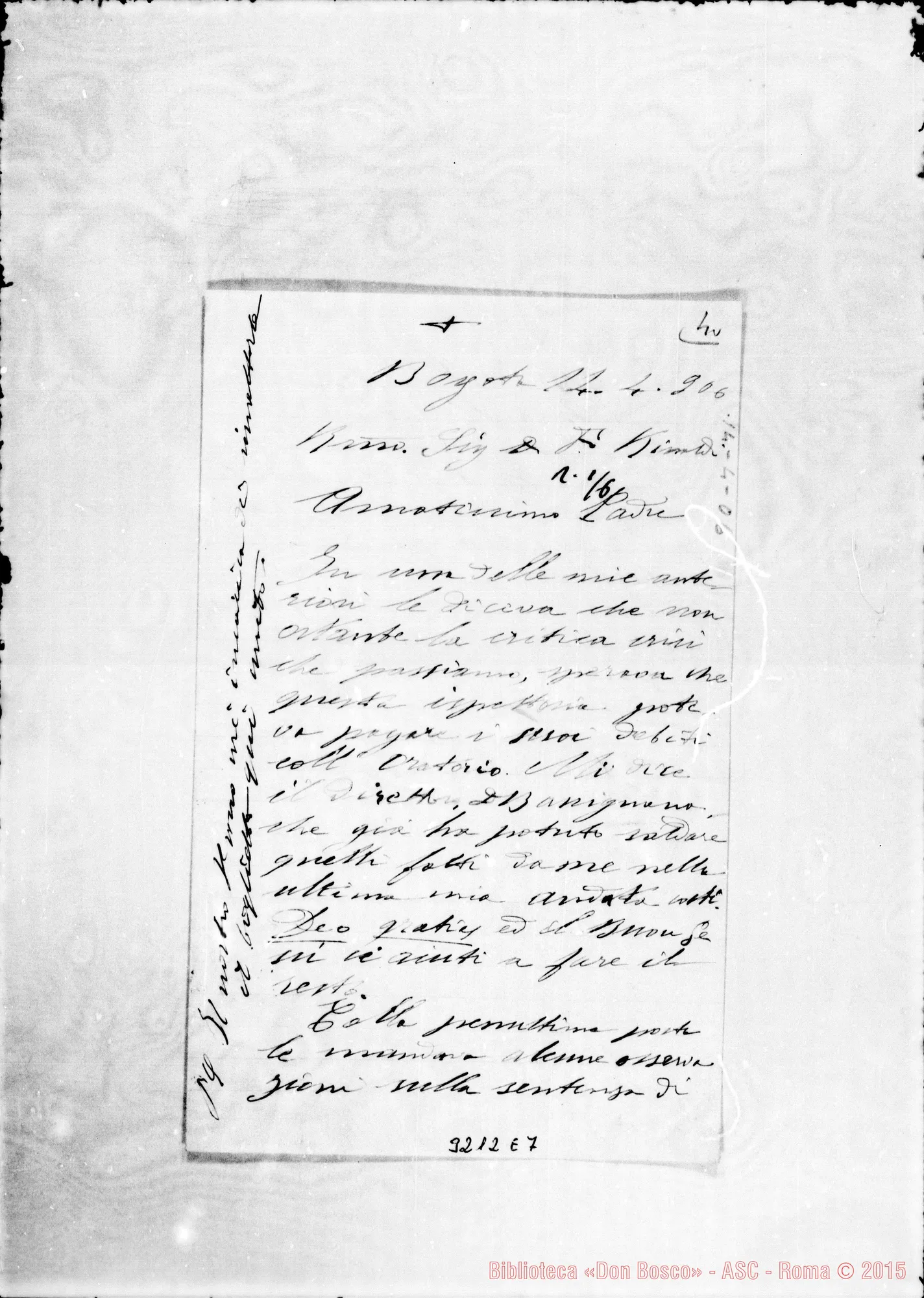 Fotogramma E 7 — Don Aime-Don Rinaldi. Bogotá, 14-04-1906