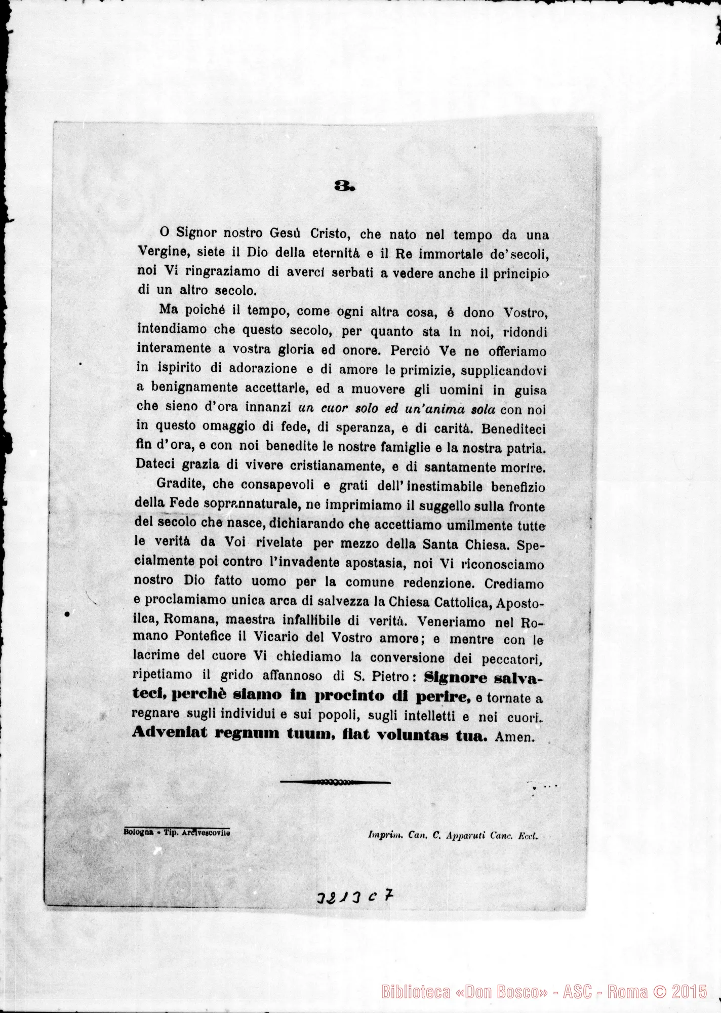 Fotogramma C 7 — Funzione religiosa il 31-12-1900. Stampato