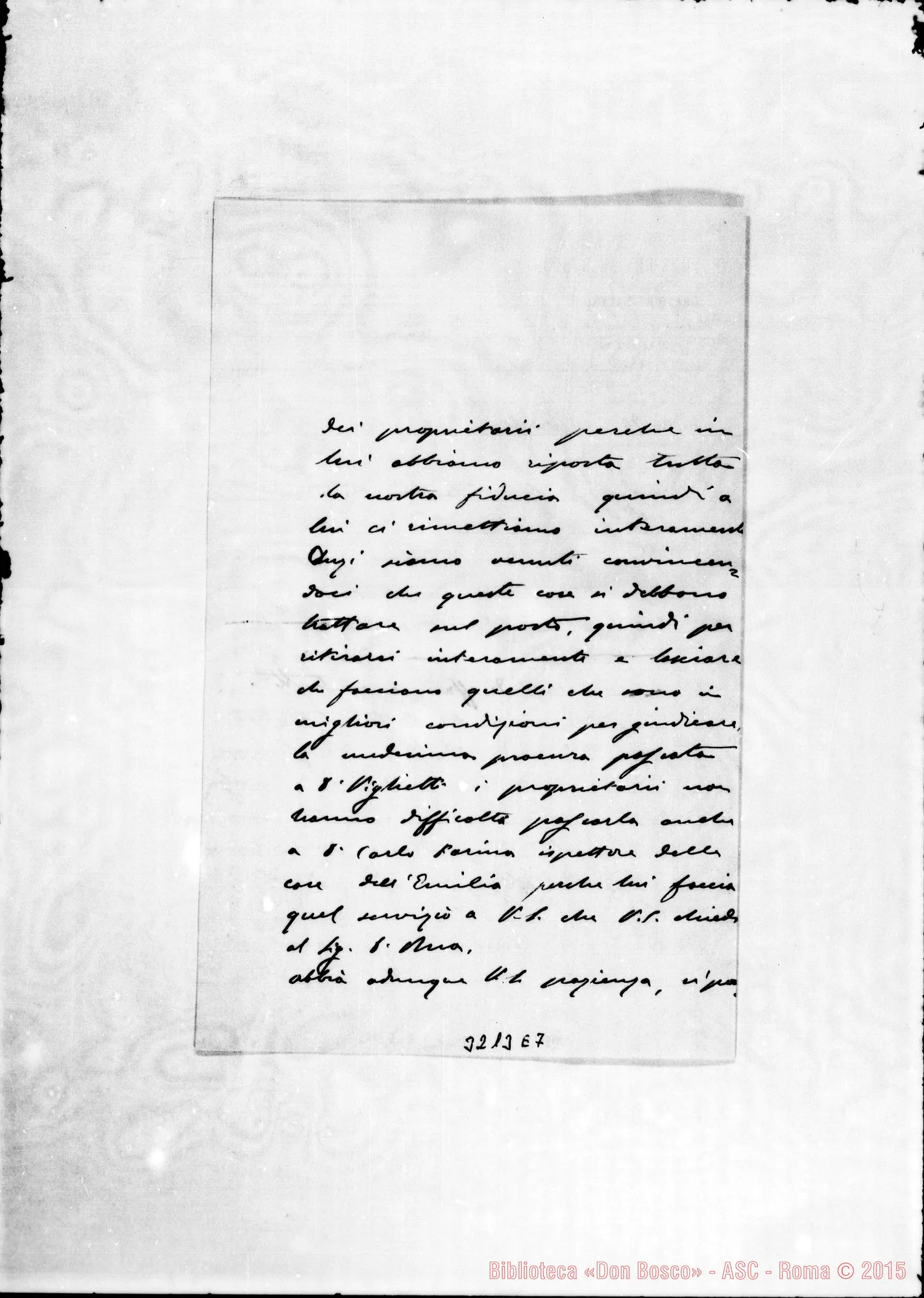 Fotogramma E 7 — Don Rinaldi-Sig. Valentini Stanzani, il 20-04-1903. Ms. autogr. Rinaldi Cfr. anche 789 C 11 in avanti.