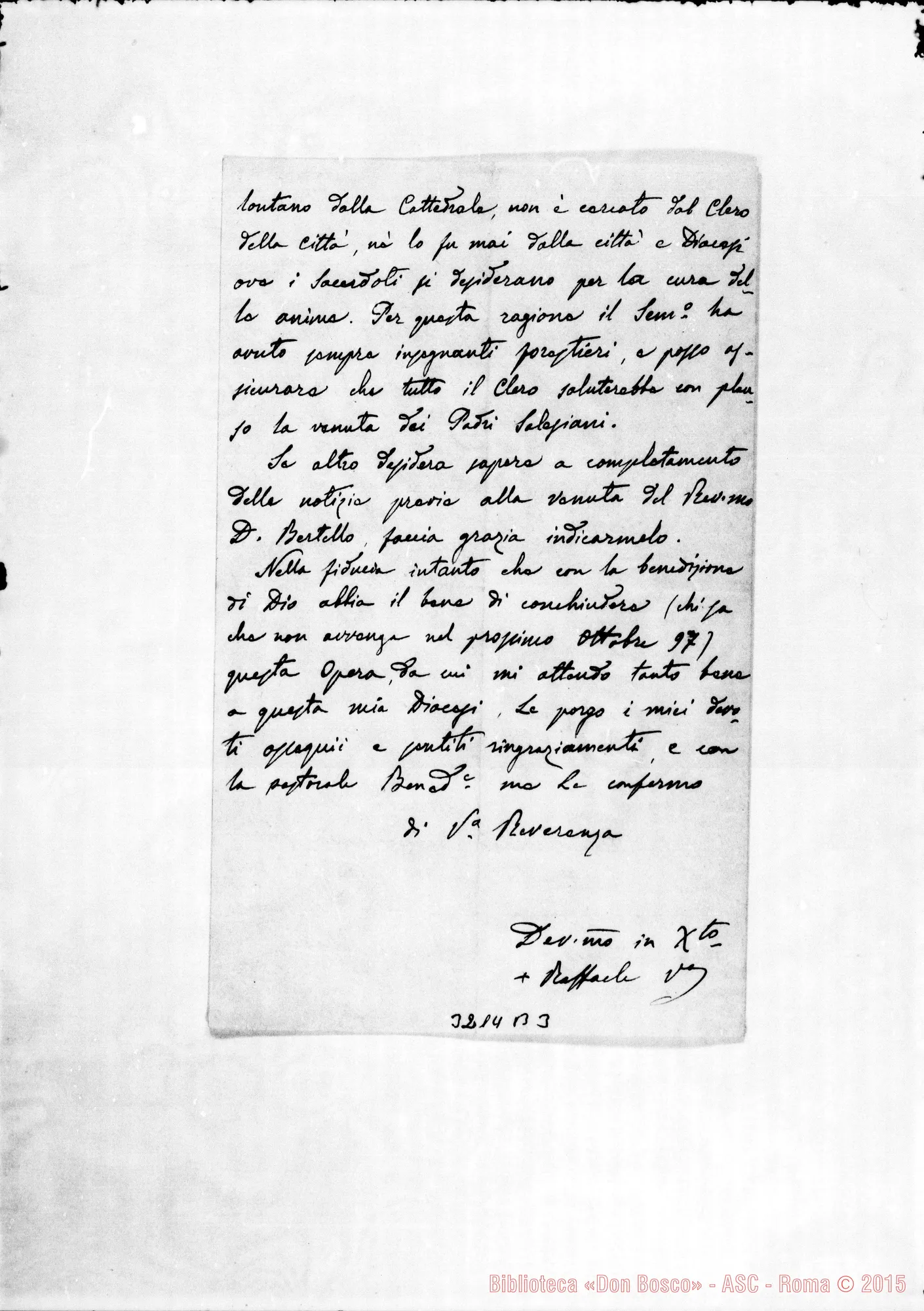 Fotogramma B 3 — Raffaele Rossi, vesc.-Don Rua. Bova, 8-12-1896