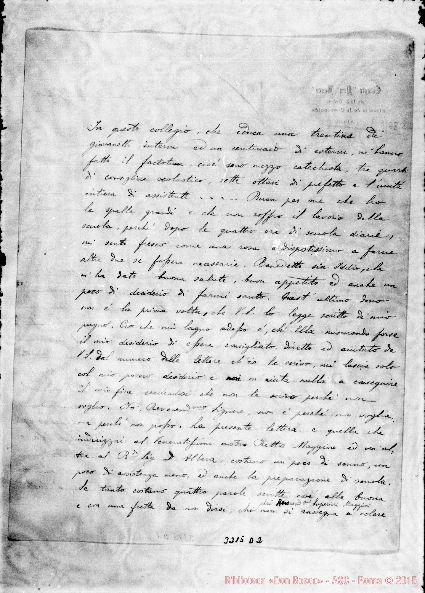 Fotogramma D 2 — Don Pier Luigi Colombo-Don Barberis. Callao, 21-07-1899