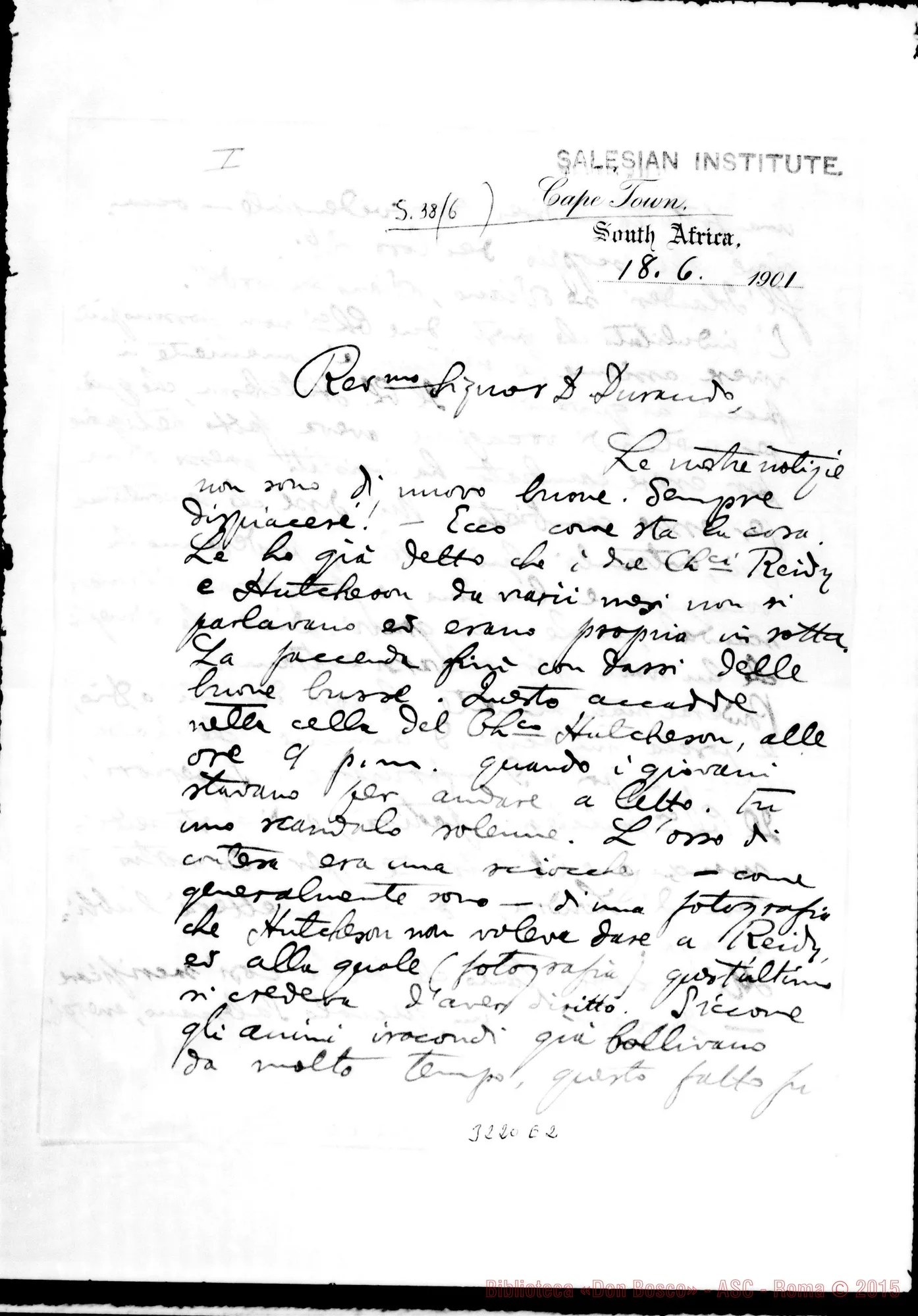 Fotogramma E 2 — Don Barni-Don Durando. Cape Town, 18-06-1901