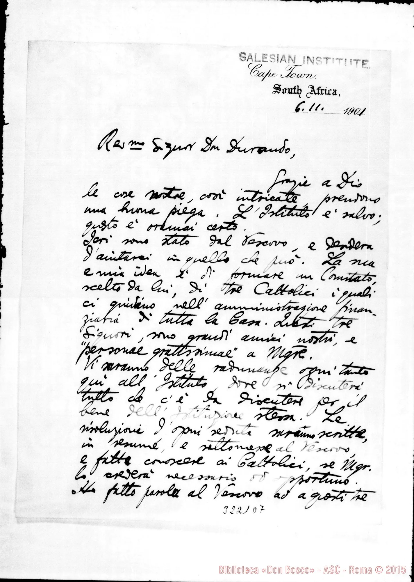 Fotogramma D 7 — Don Barni-Don Durando. Cape Town, 6-11-1901
