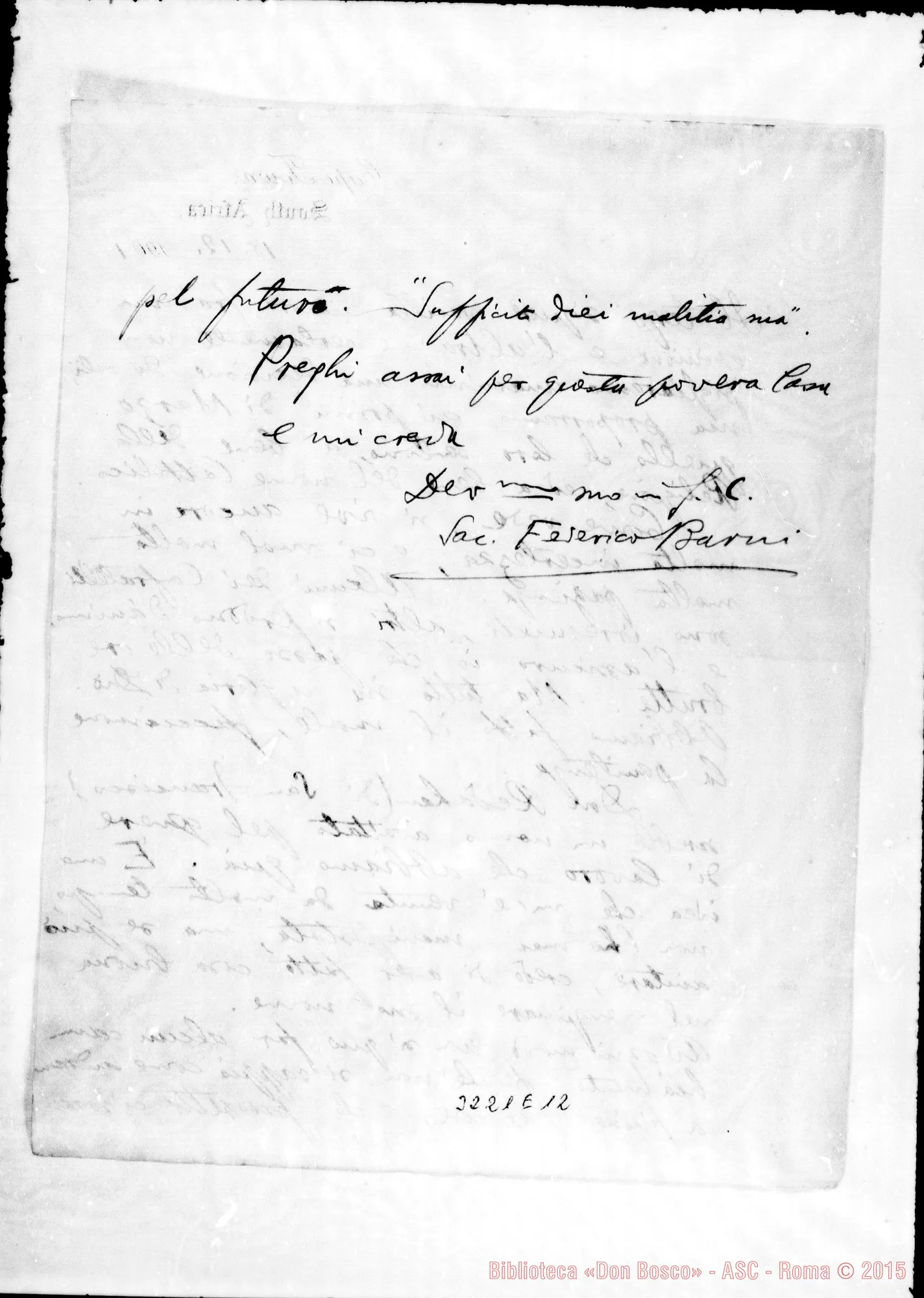 Fotogramma E 12 — Don Barni-Don Durando. Cape Town, 18-12-1901