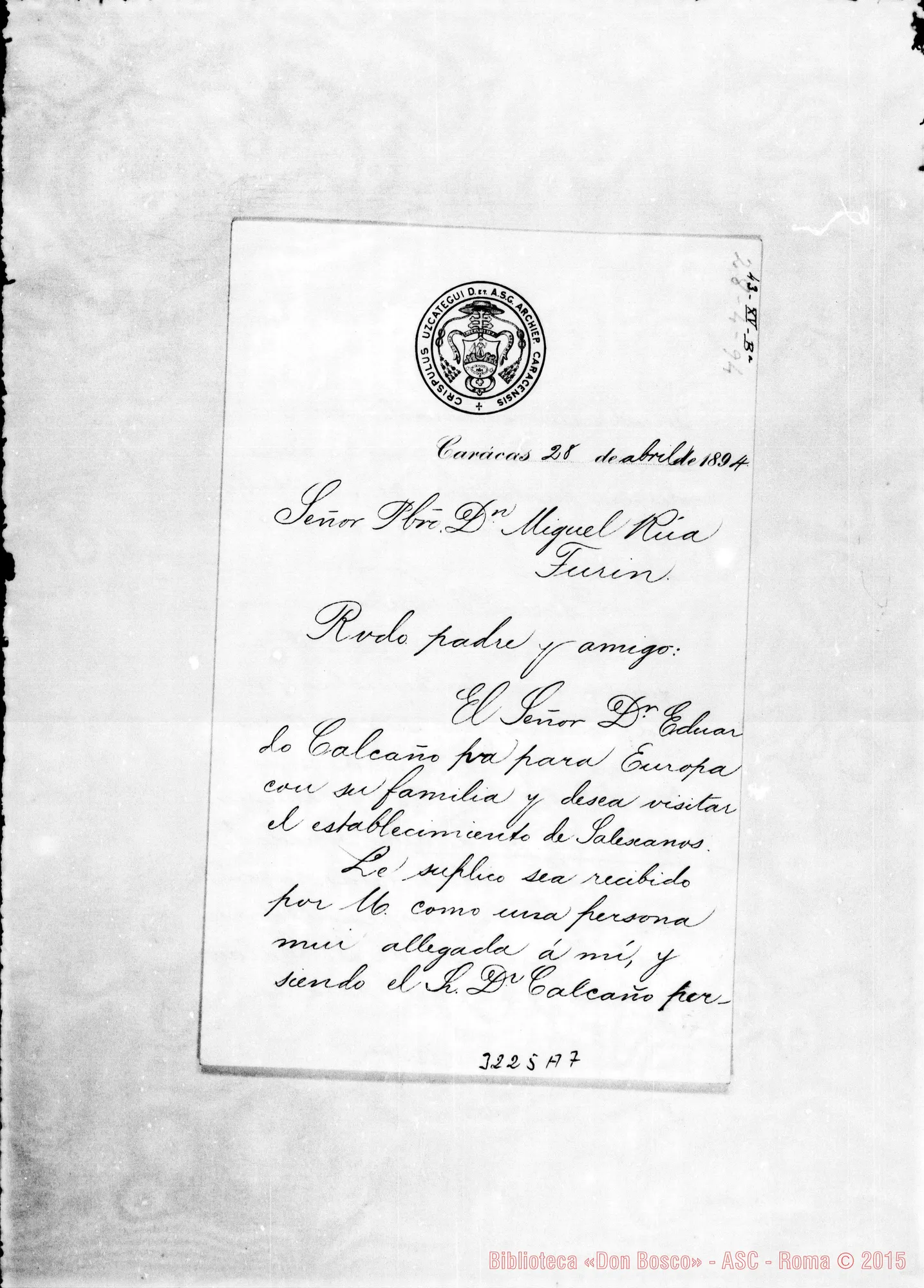 Fotogramma A 7 — Críspolo Uzcátegui, vesc.-Don Rua. Caracas, 28-04-1894