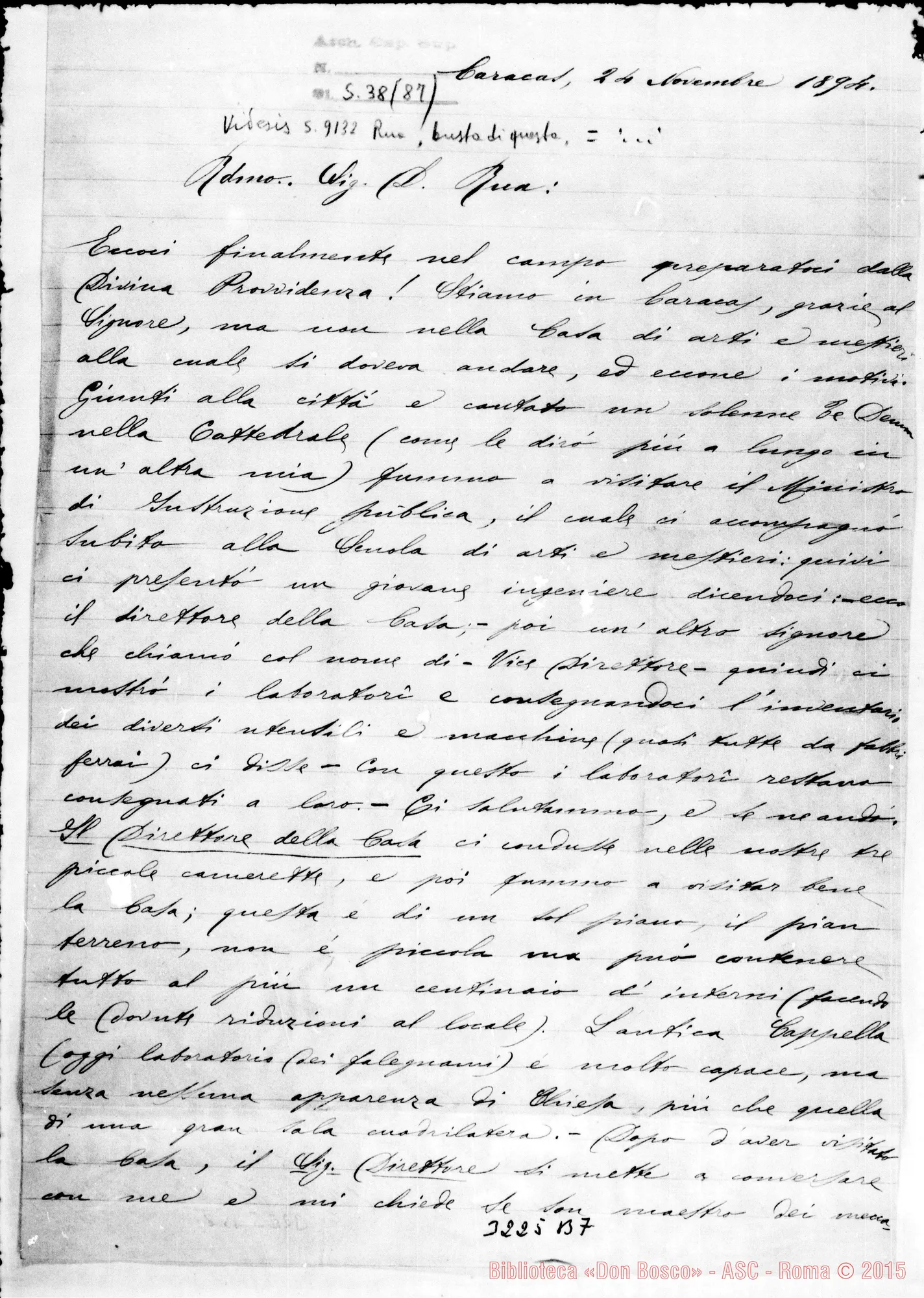 Fotogramma B 7 — Sac. Enrico Riva-Don Rua. Caracas, 24-11-1894