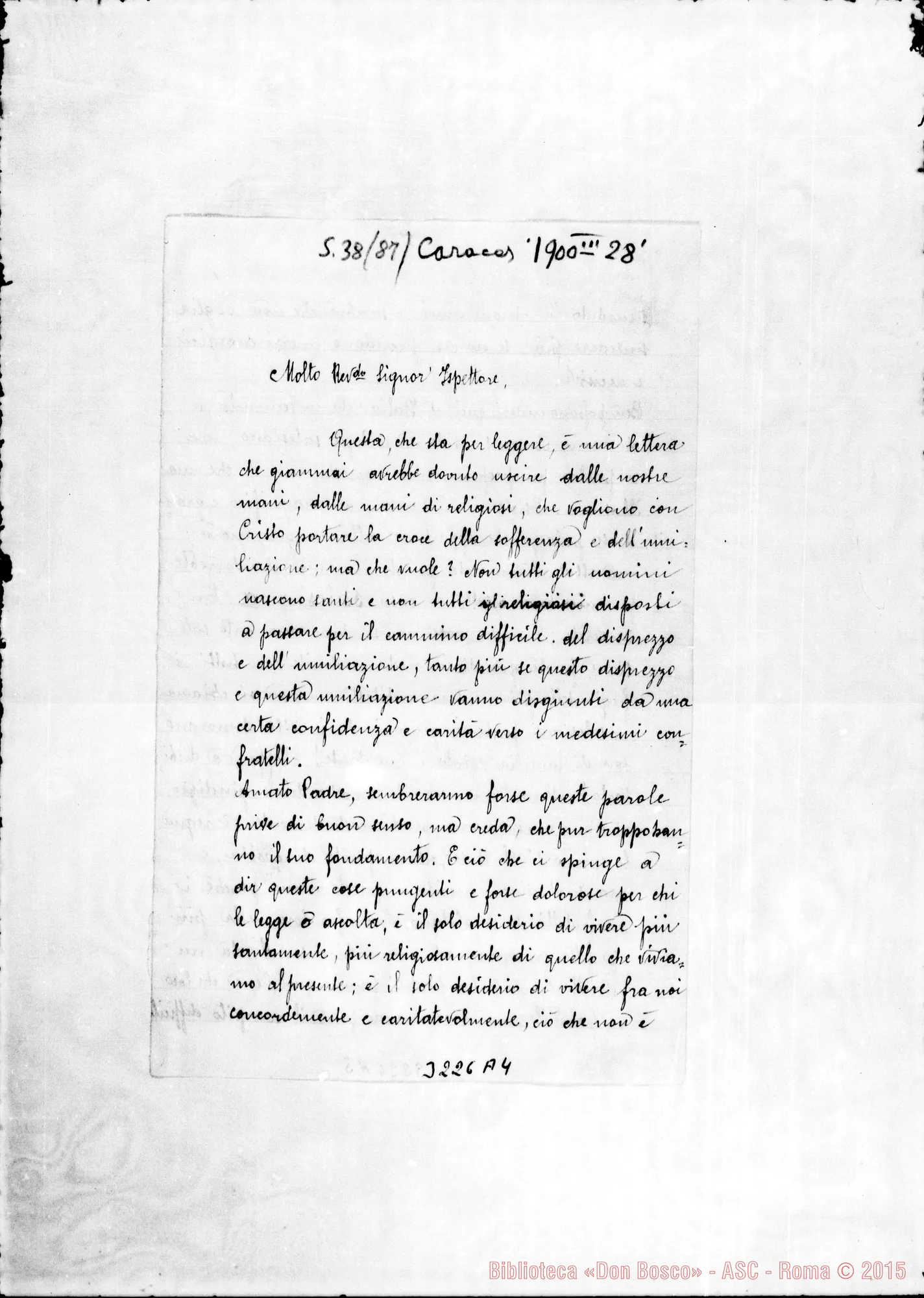 Fotogramma A 4 — Confratelli di Caracas-Ispettore. Caracas, 28-03-1900