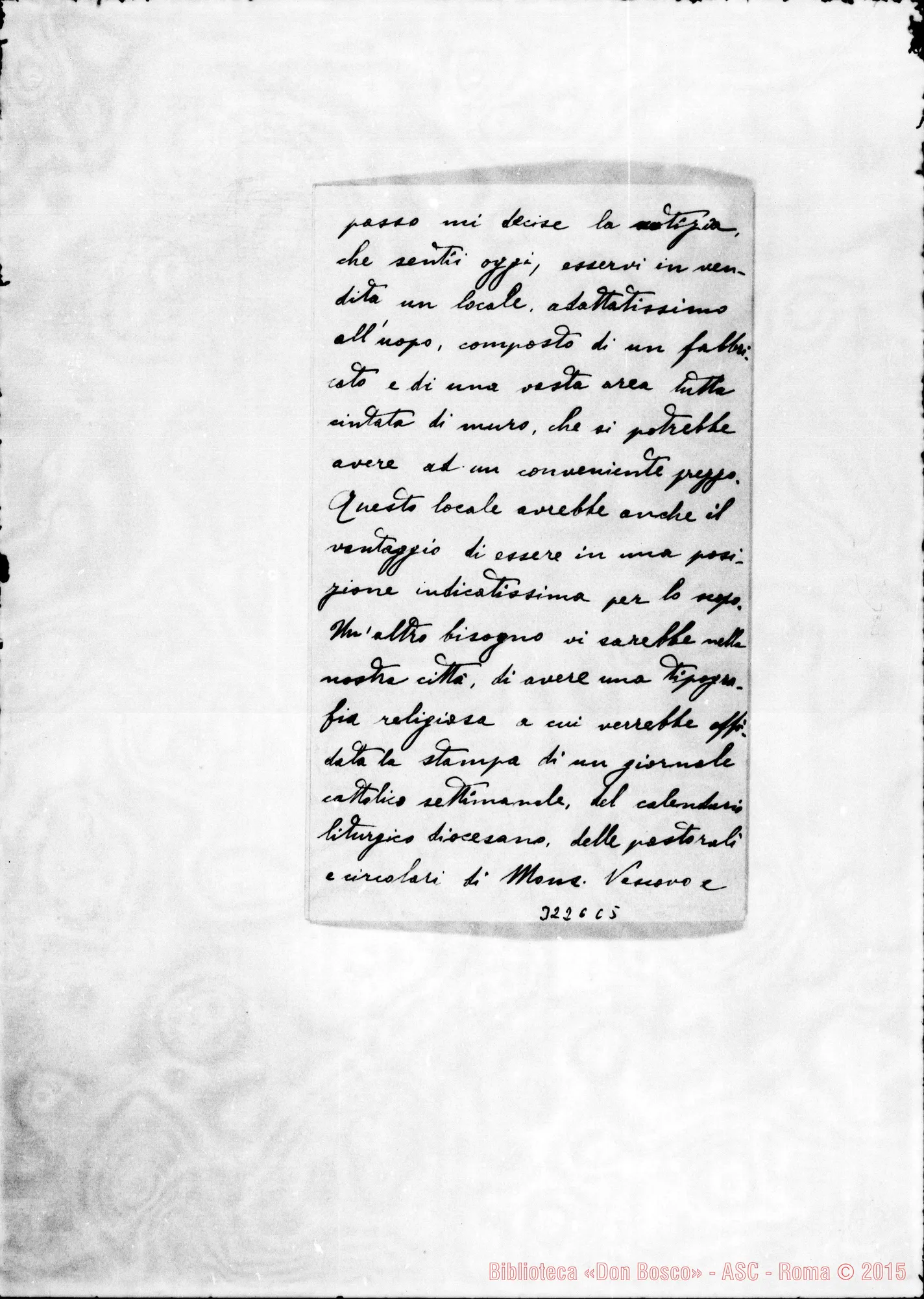 Fotogramma C 5 — Don Luigi Rossetti-Don Rua. Casale, 6-10-1894 Autogr. Rua
