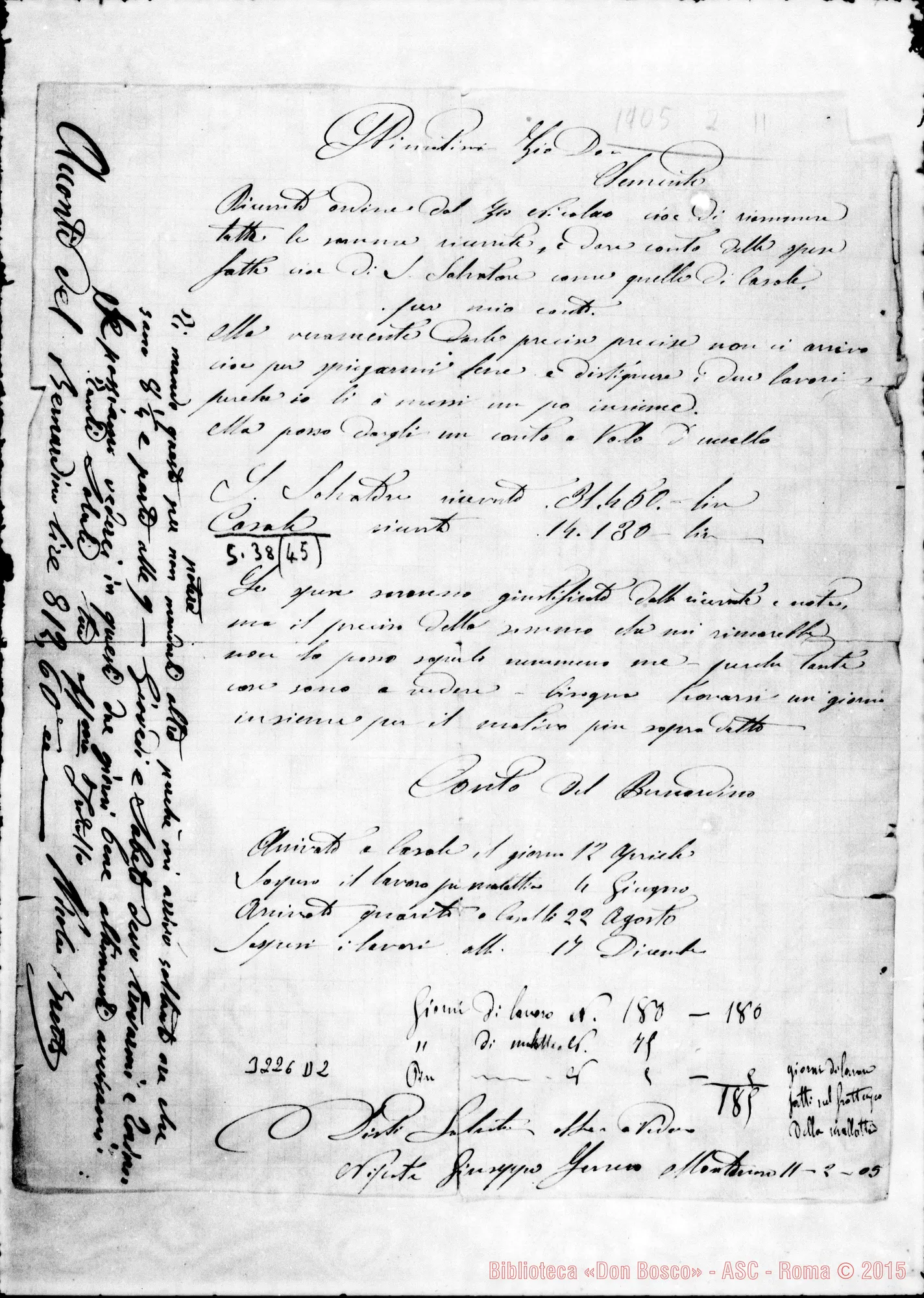 Fotogramma D 2 — Ferrerò Giuseppe-Don Bretto Clemente. Montanaro, 11-02-1905