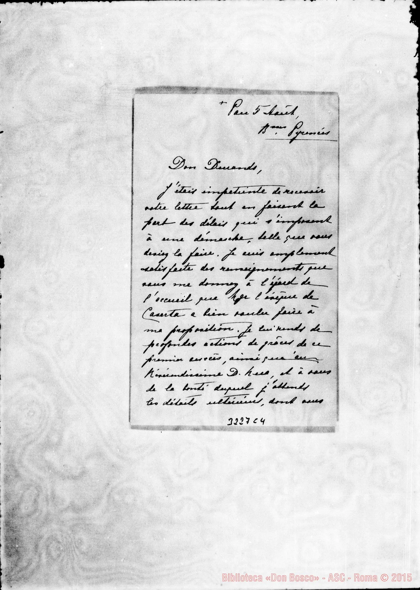 Fotogramma C 4 — M.lle Marie Lasserre-Don Durando. Pau, 5-08-1895