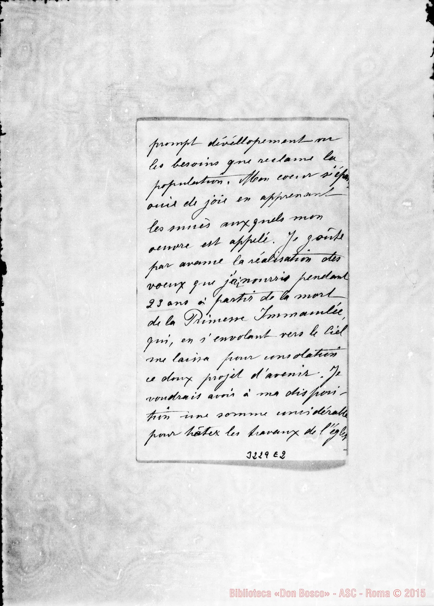 Fotogramma E 2 — M.lle Marie Lasserre-Don Durando. Pau, 19-06-1897