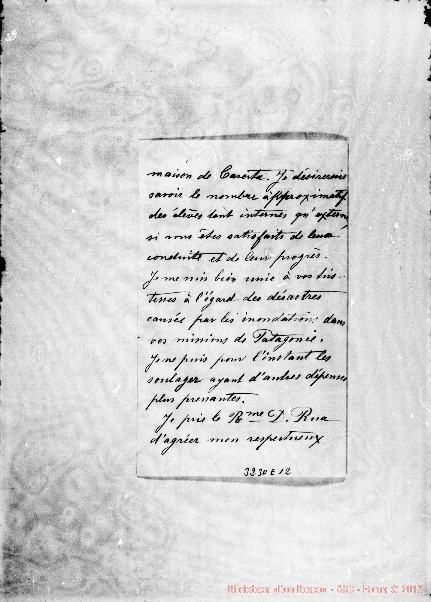 Fotogramma E 12 — M.lle Marie Lasserre-Don Durando. Pau, 13-10-1899