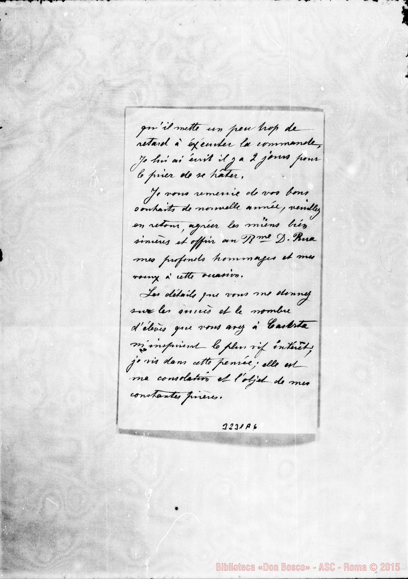 Fotogramma A 6 — M.lle Marie Lasserre-Don Durando. Pau, 3-01-1900