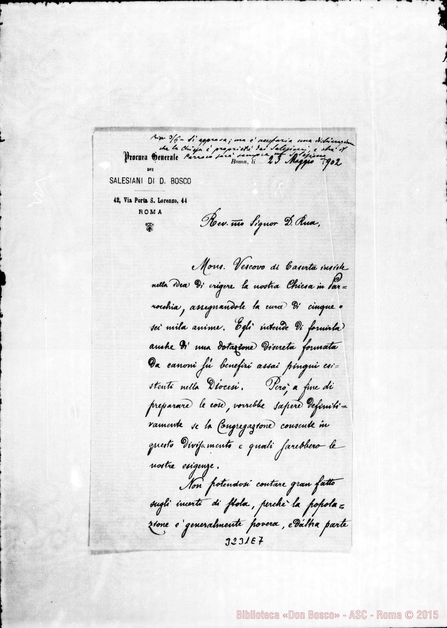 Fotogramma E 7 — Don Marenco-Don Rua. Roma, 23-05-1902