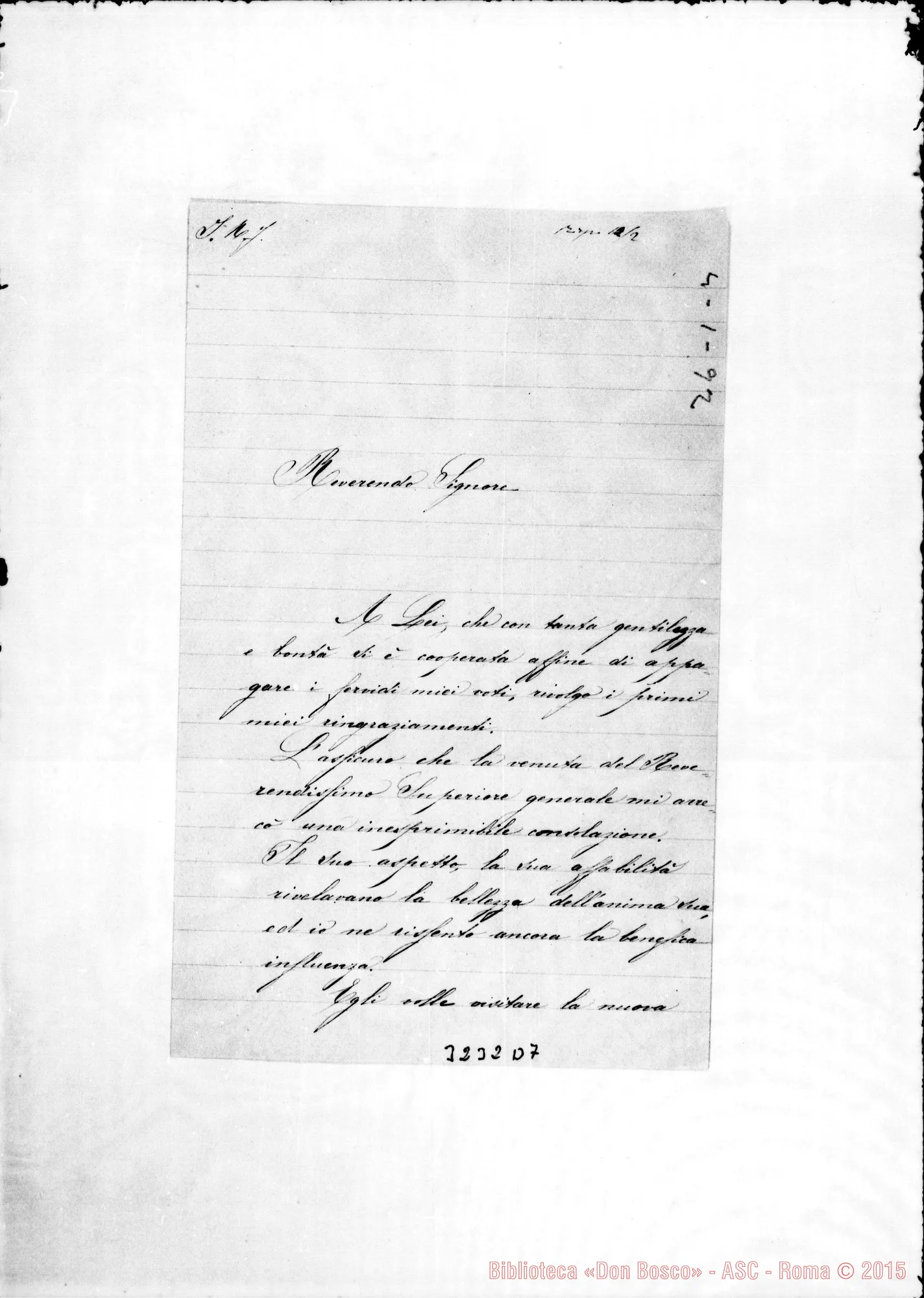 Fotogramma D 7 — Don Raffaele Starace-Rev.do Sig. Castellammare, 4-01-1892