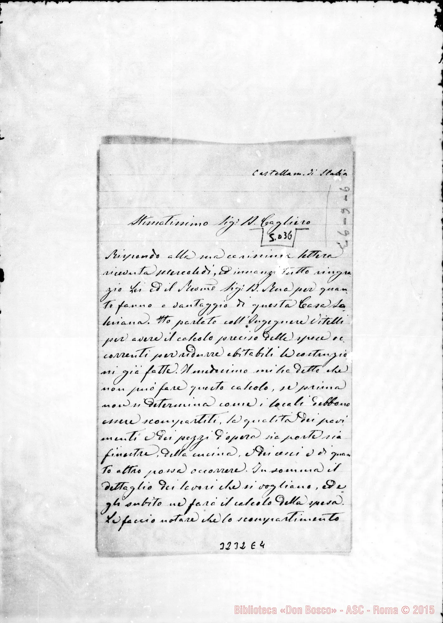 Fotogramma E 4 — Don Nicola de Felice-Don Cagliero. Castellammare, 9-06-1893