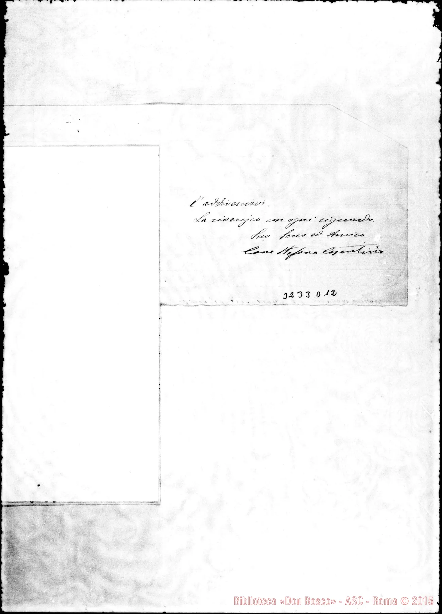 Fotogramma D 12 — Casentino Stefano-Rev.do Sig. Catania, 20-03-1895