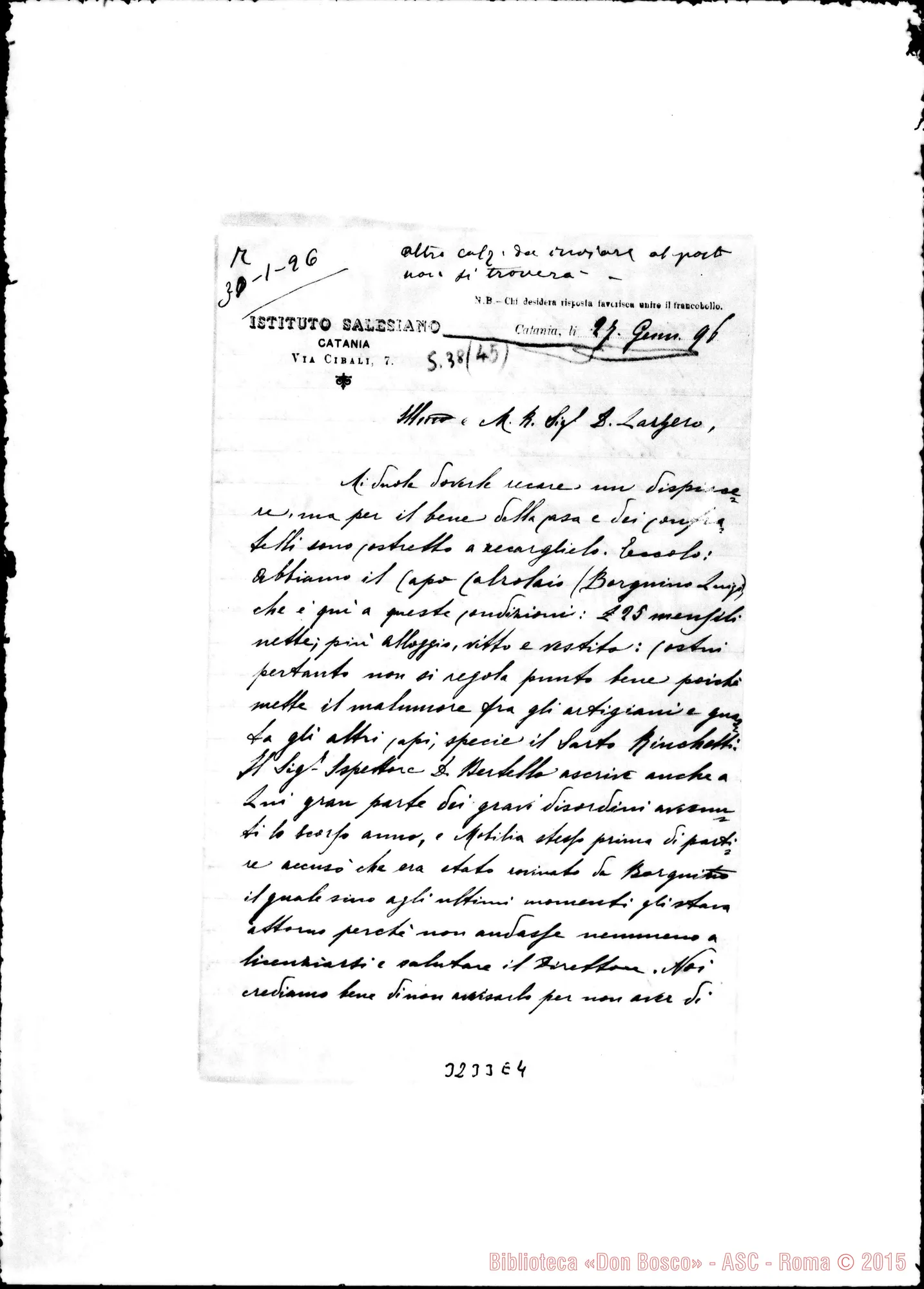 Fotogramma E 4 — Don Giov. M. Motta-Don Lazzero. Catania, 27-01-1896