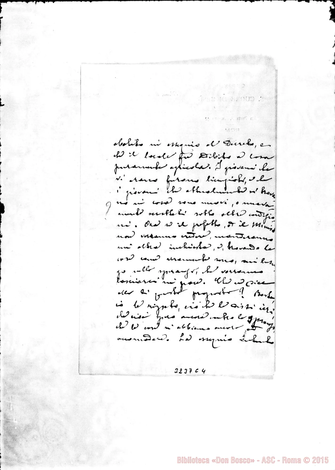 Fotogramma C 4 — Don Ambrogio Della Beffa-Rev.do Sig. Roma, 2-02-1907