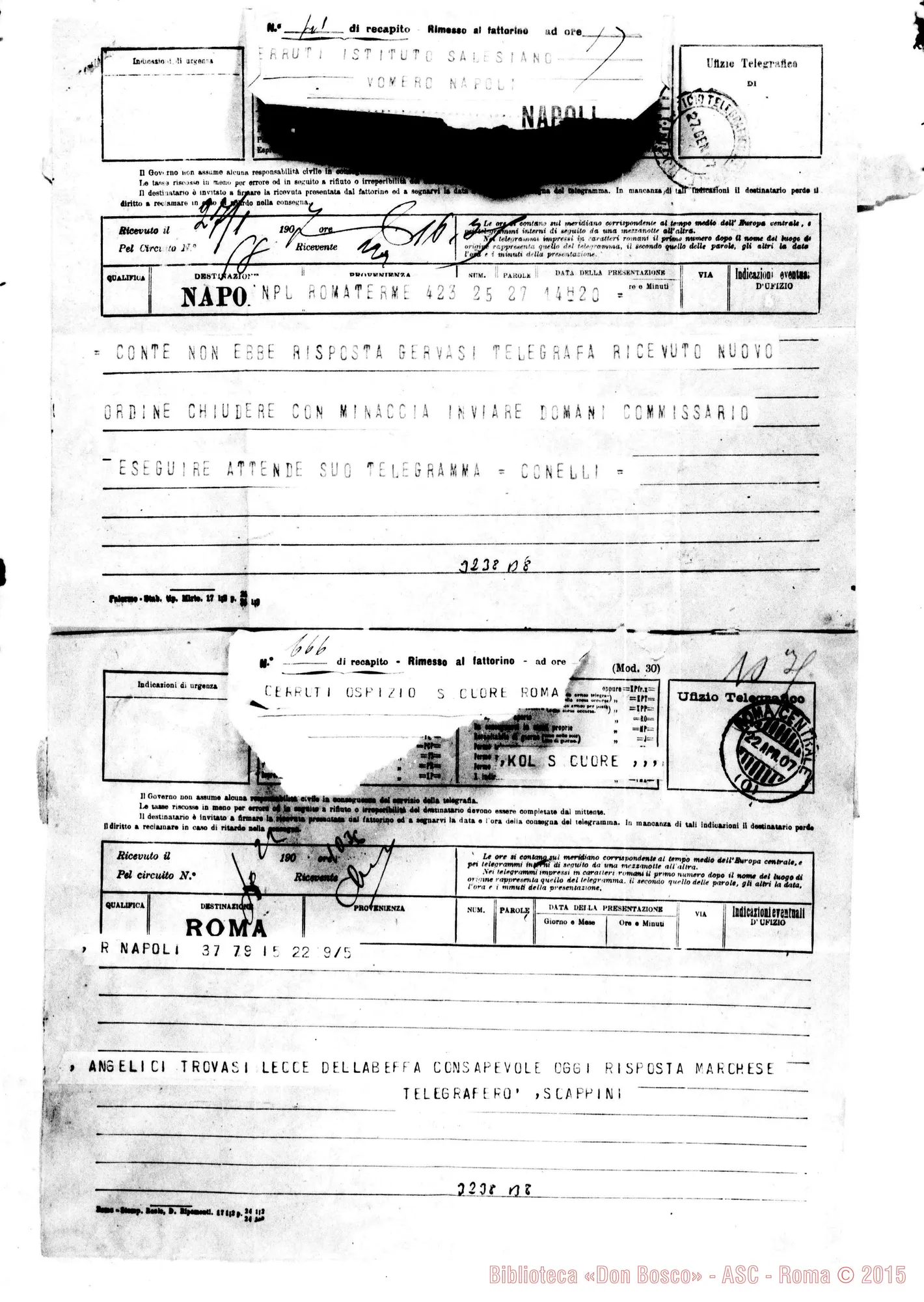 Fotogramma B 8 — Telegrammi A Don Cerruti (8).