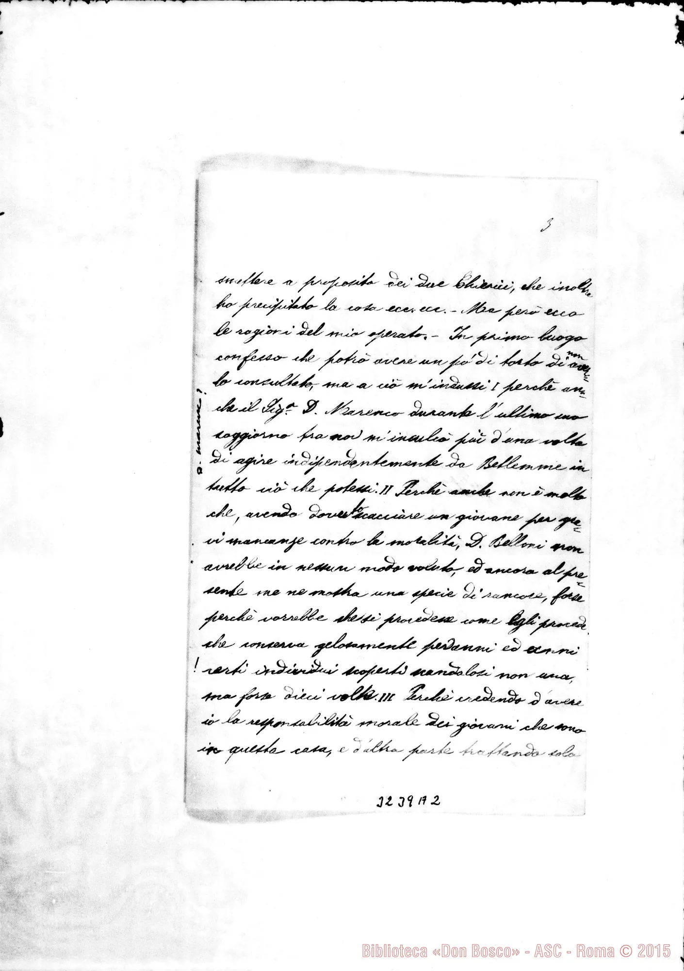 Fotogramma A 2 — Don Giuseppe Pompignoli-Don Rua. Cremisan, 21-03-1897