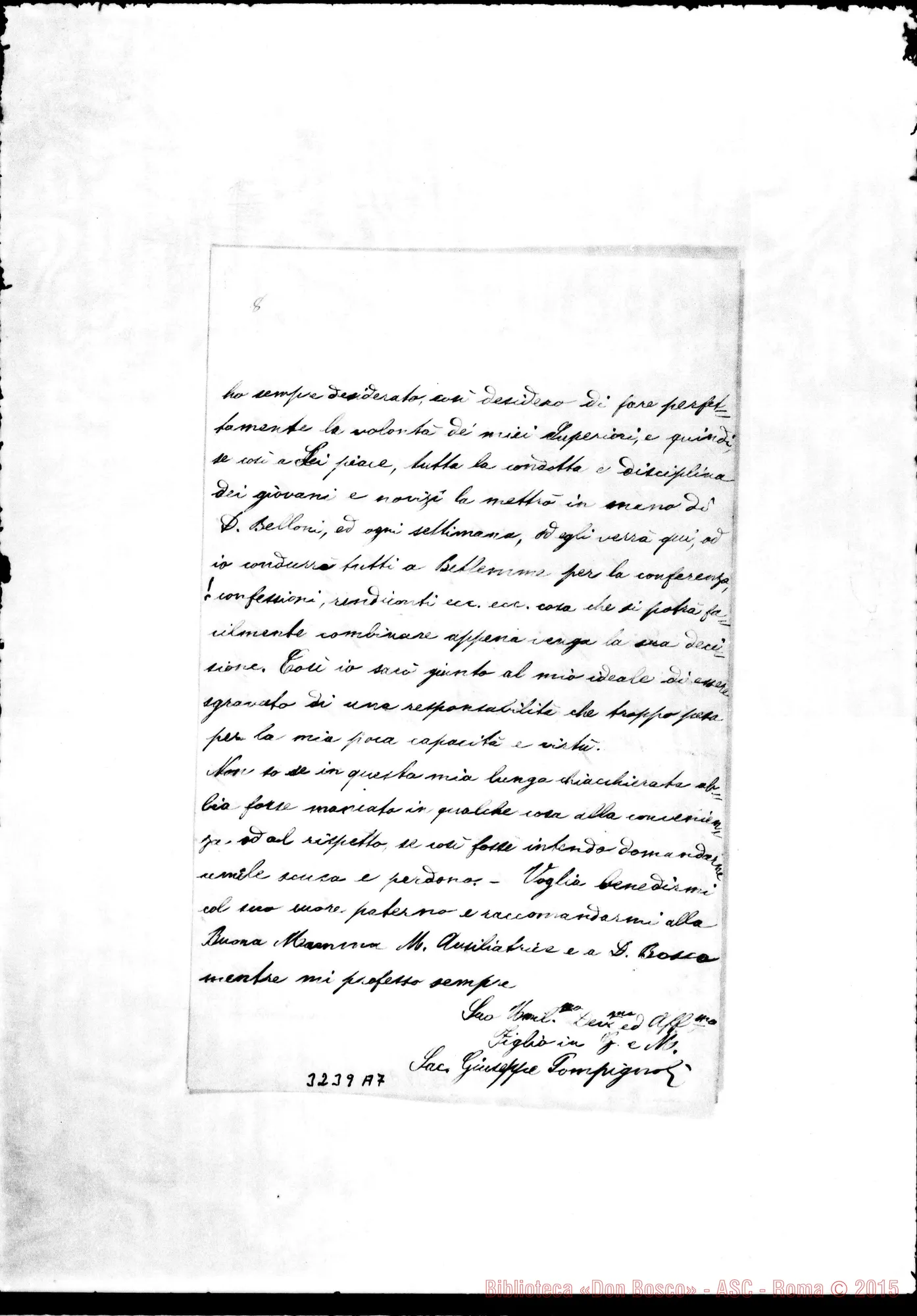 Fotogramma A 7 — Don Giuseppe Pompignoli-Don Rua. Cremisan, 21-03-1897
