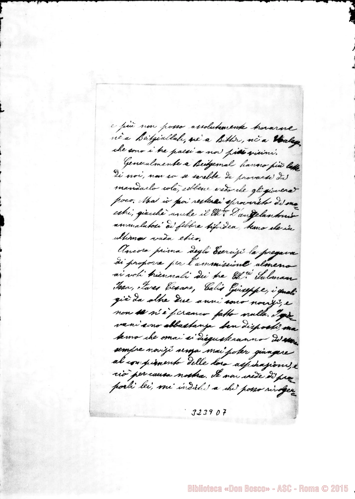 Fotogramma D 7 — Don Pompignoli-Don Durando. Cremisan, 4-12-1899