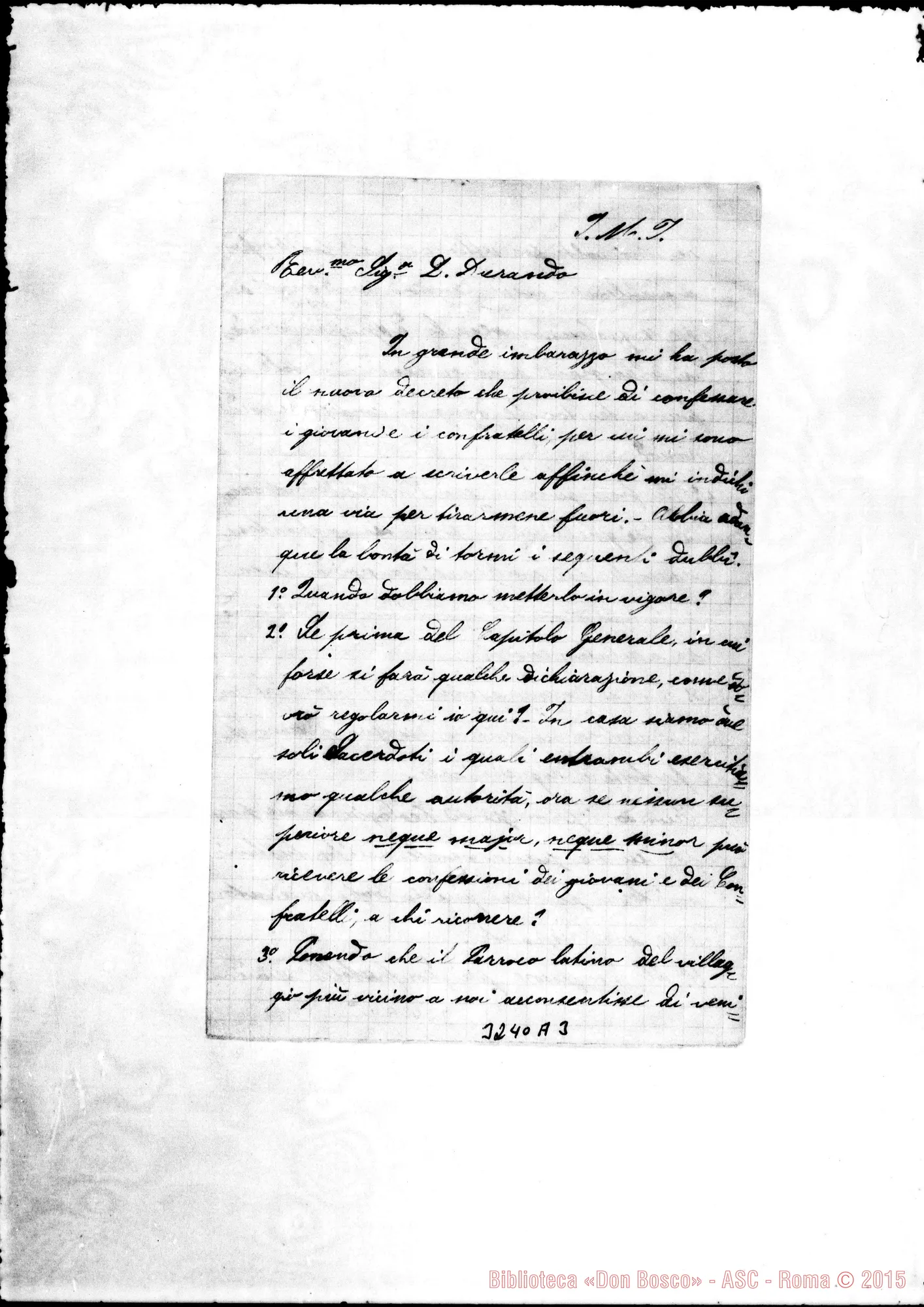 Fotogramma A 3 — Don Pompignoli-Don Durando. Cremisan, 23-07-1901
