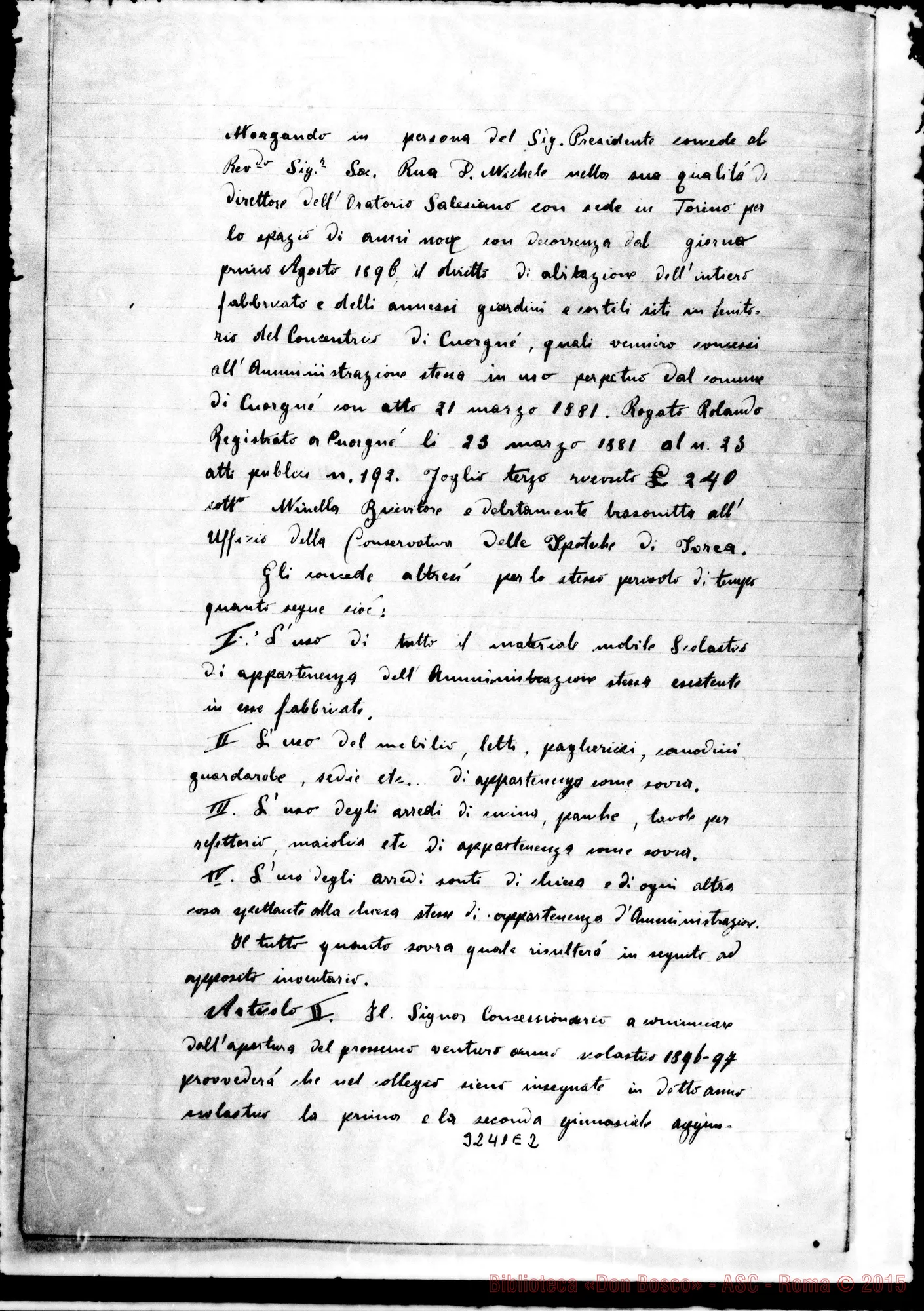 Fotogramma E 2 — Convenzione. Copia