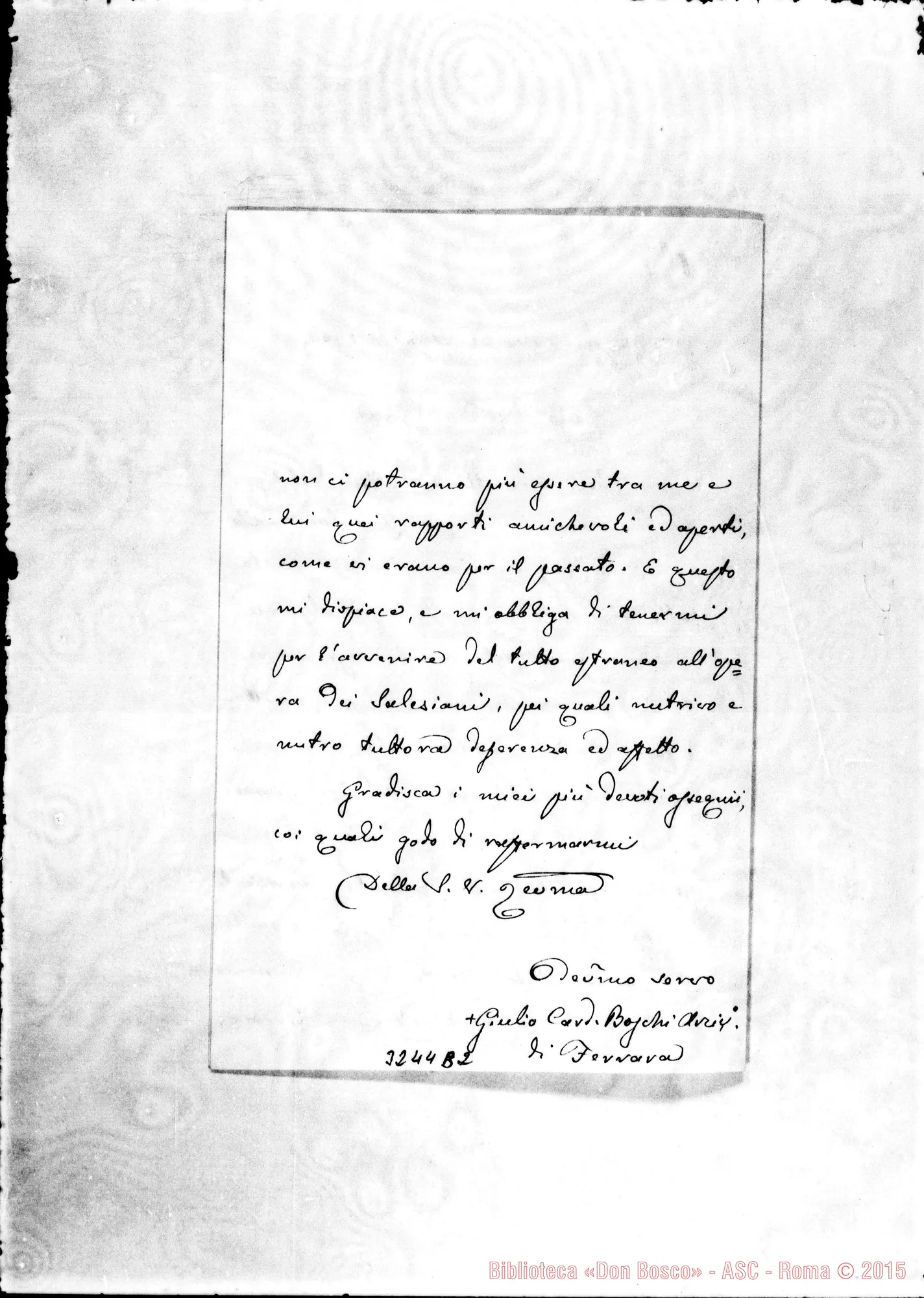 Fotogramma B 2 — Giulio Boschi, arciv.-Don Rua. Ferrara, 26-08-1902
