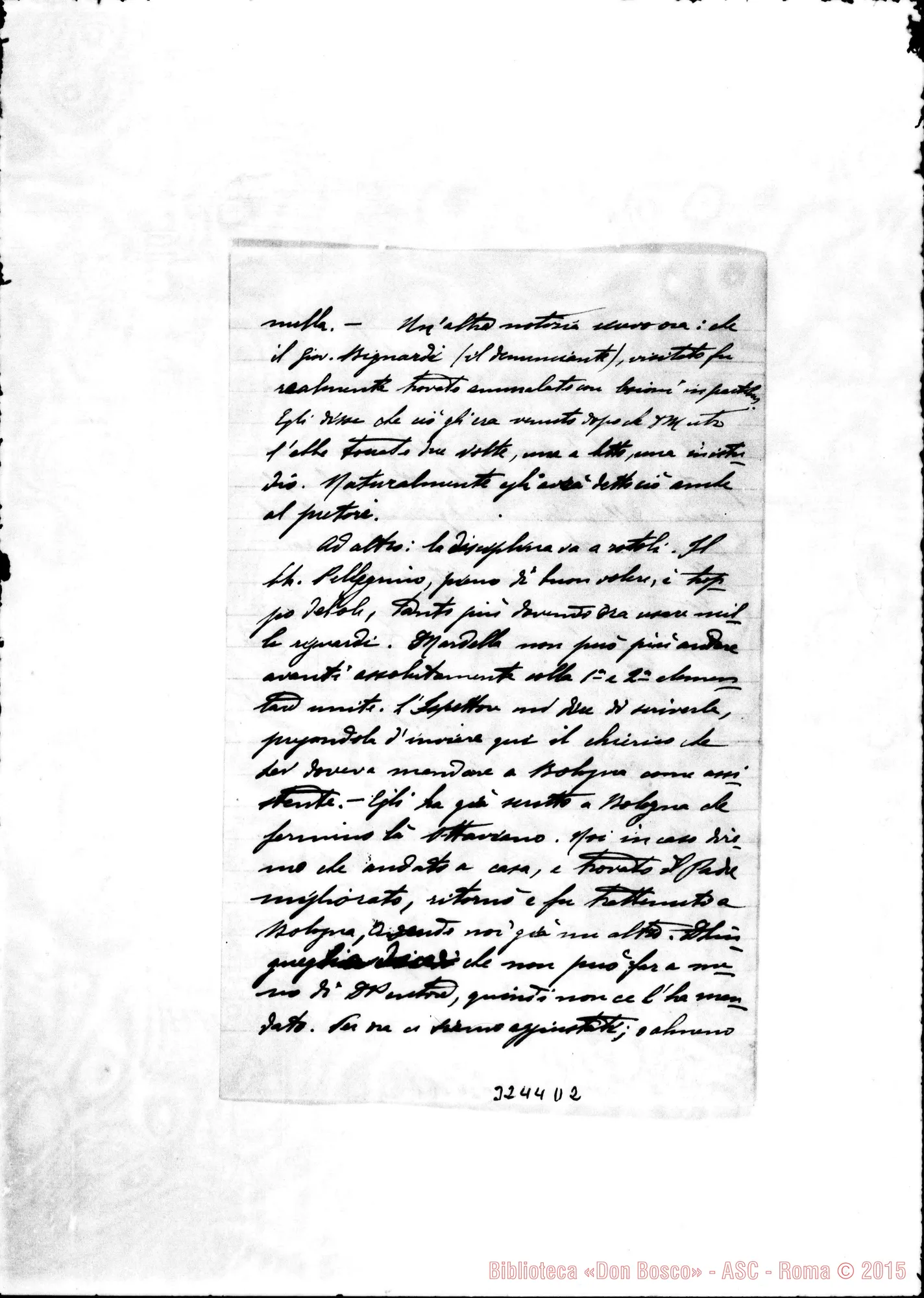 Fotogramma D 2 — Don Francesco De Agostini-Don Cerruti. Ferrara, 12-12-1907