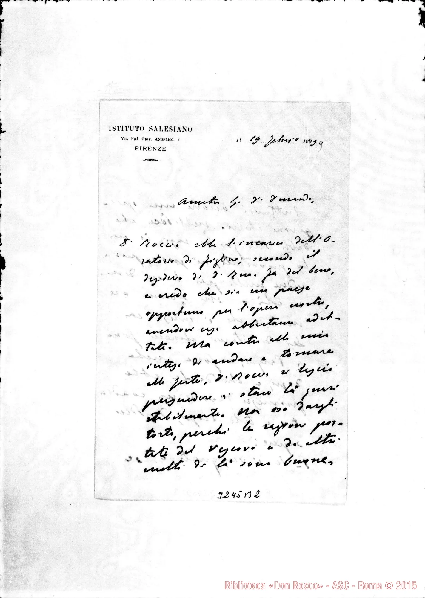 Fotogramma B 2 — Don Febraro Stefano-Don Durando. Firenze, 19-02-1899