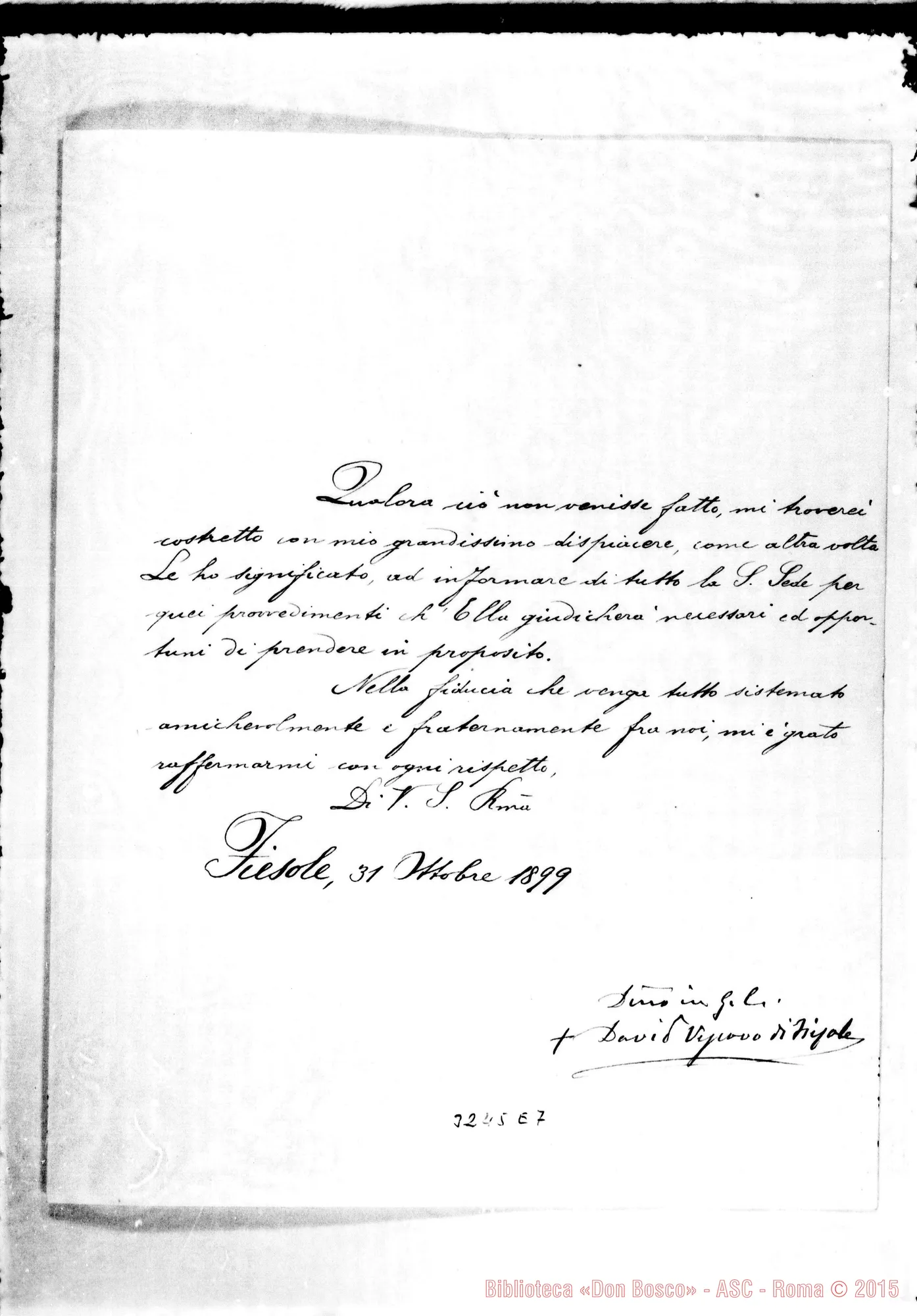 Fotogramma E 7 — David Camilli, vesc.-Don Rua. Fiesole, 31-10-1899