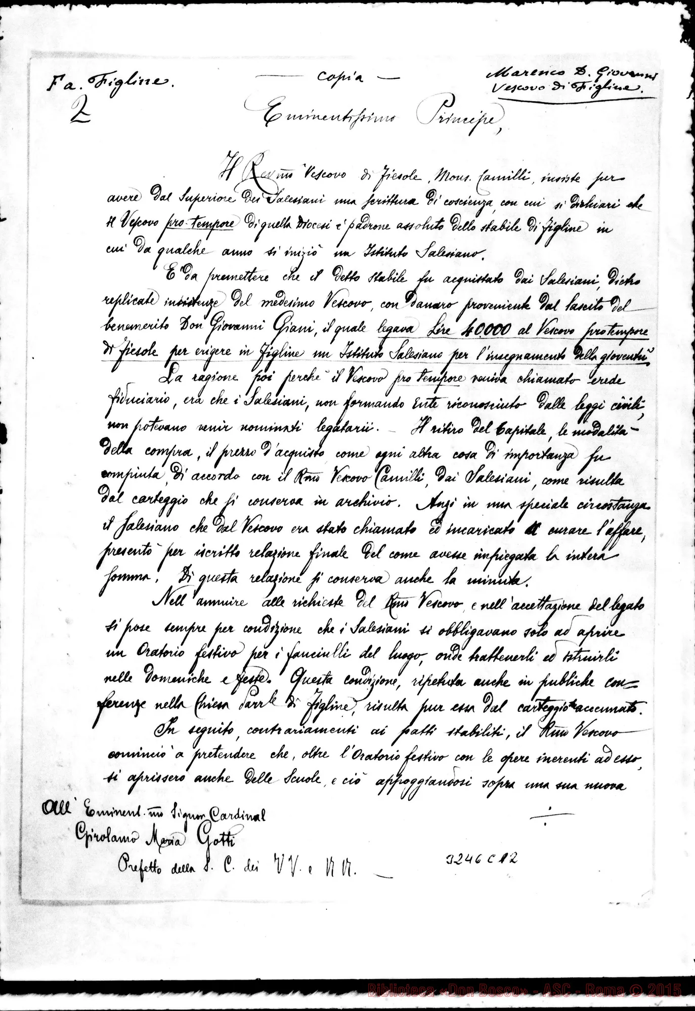 Fotogramma C 12 — Don Marenco-Card. Girolamo M. Gotti. Roma, 12-04-1902 Copia