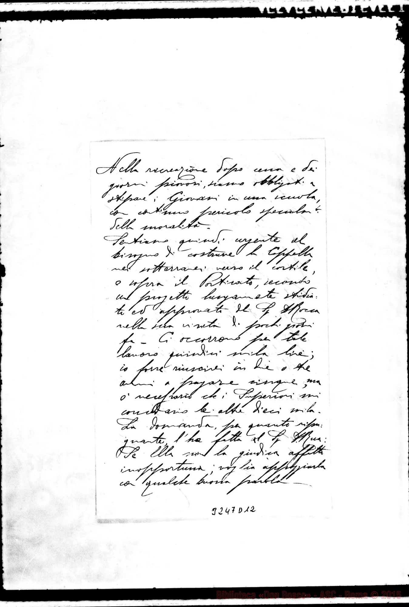 Fotogramma D 12 — Don Lodovico Costa-Don Rinaldi. Frascati, 30-10-1905