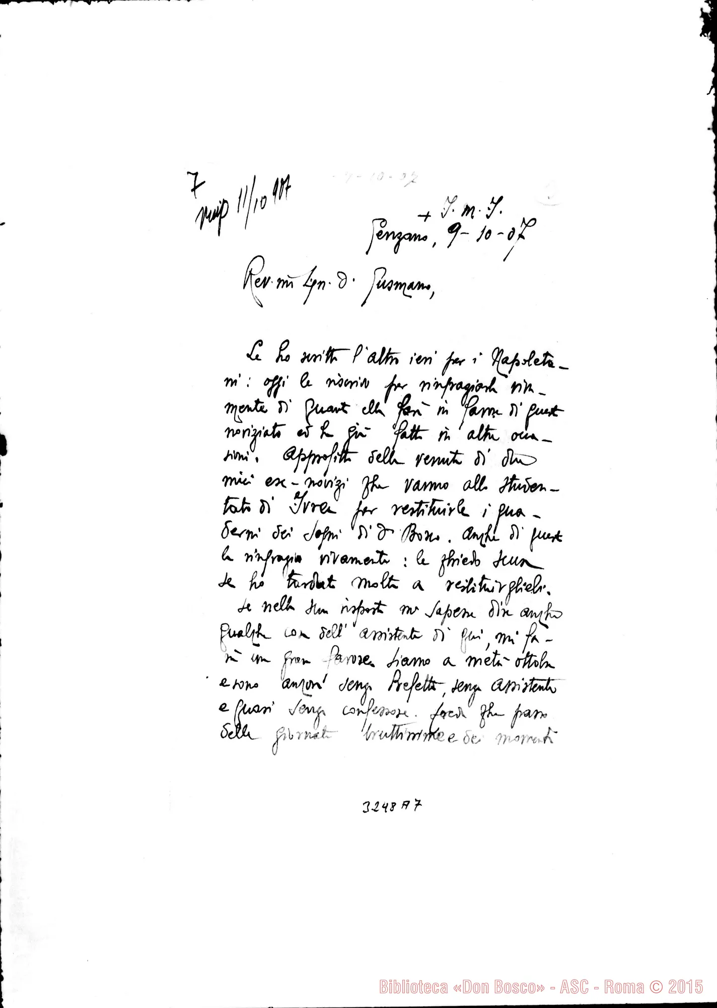 Fotogramma A 7 — Don Andrea Gennaro-Don Gusmano. Genzano, 9-10-1907